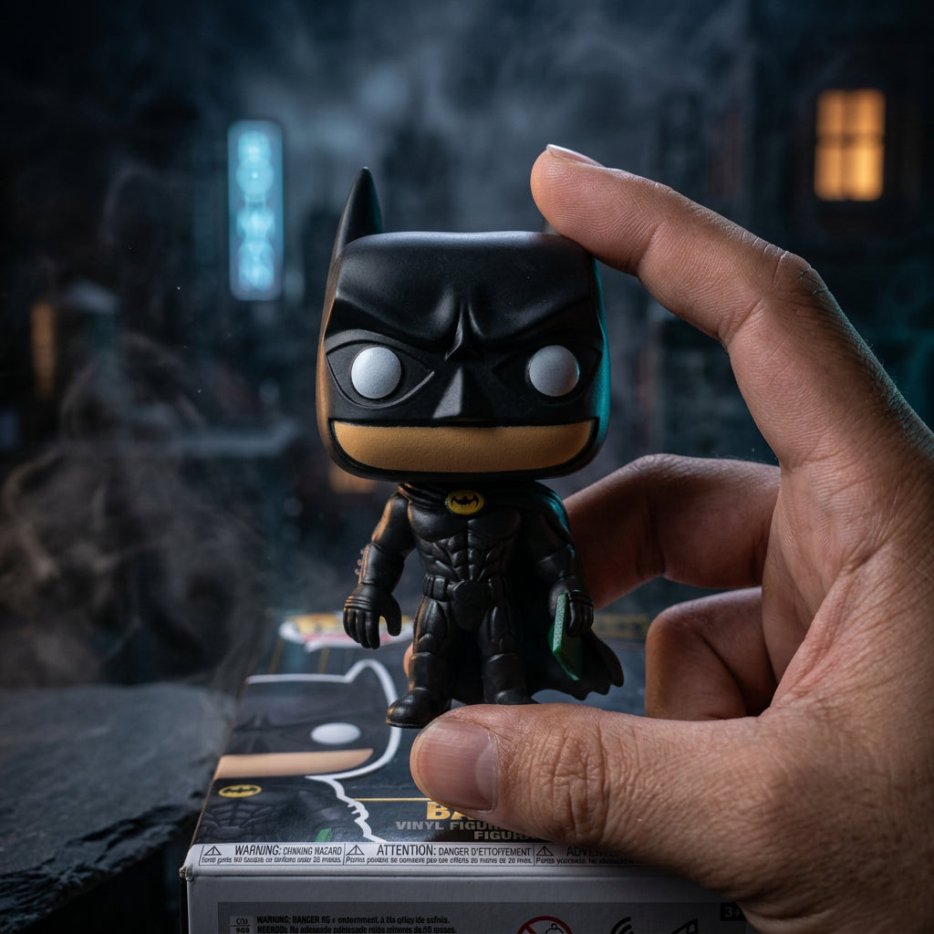 Bat Hero Action Figures - Chibi Caped Vigilante Collectible Toys