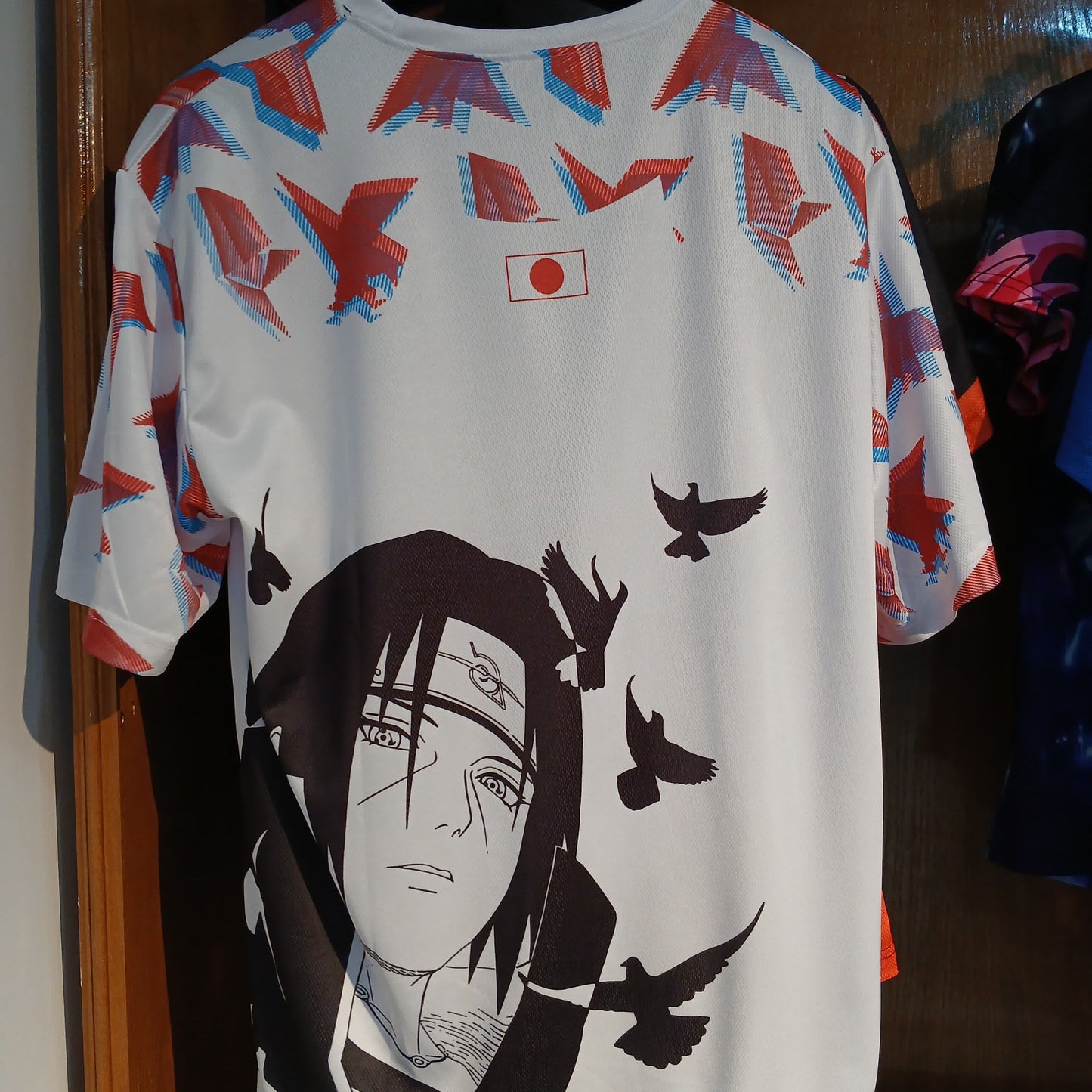 Itachi Japan team t-shirt from one for all anime clothing store