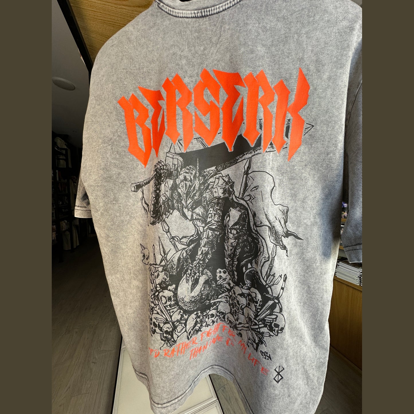 Guts-berserk anime t-shirt from one for all anime clothing store