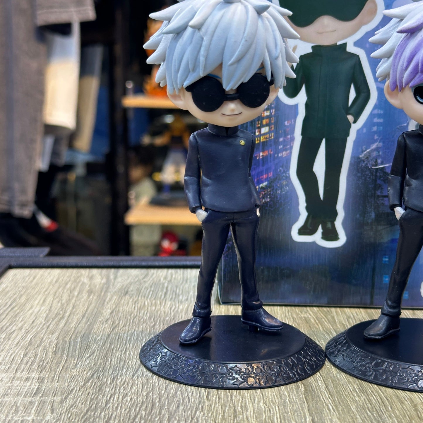 Anime Jujutsu Kaisen Satoru Gojo Cute Model Toys About 13 cm White Hair Doll