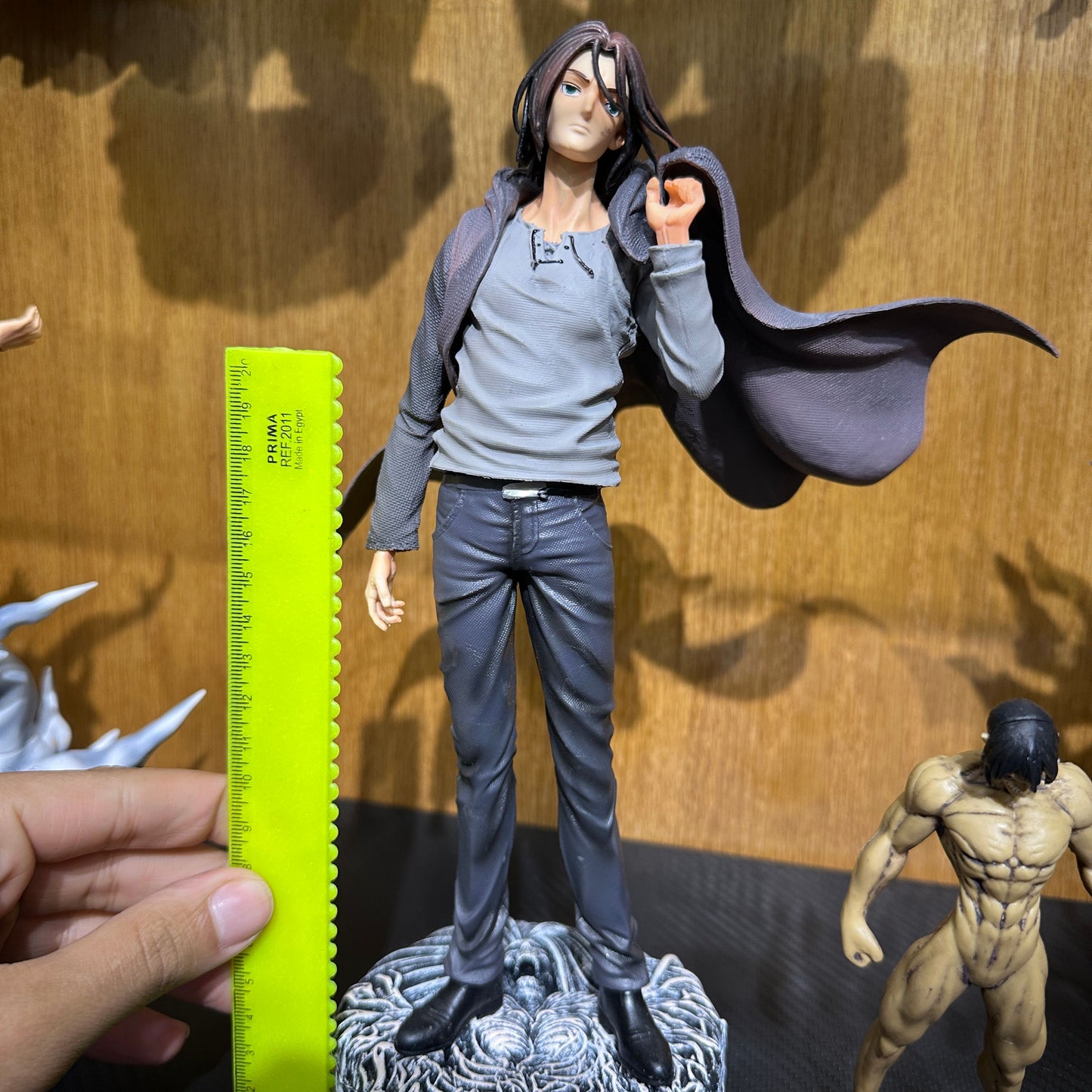 30cm Attack On Titan Anime Figure Eren Jaeger Action Figure Jaeger Survey Corps Statue Figurine Model Doll Toy Christmas Gifts