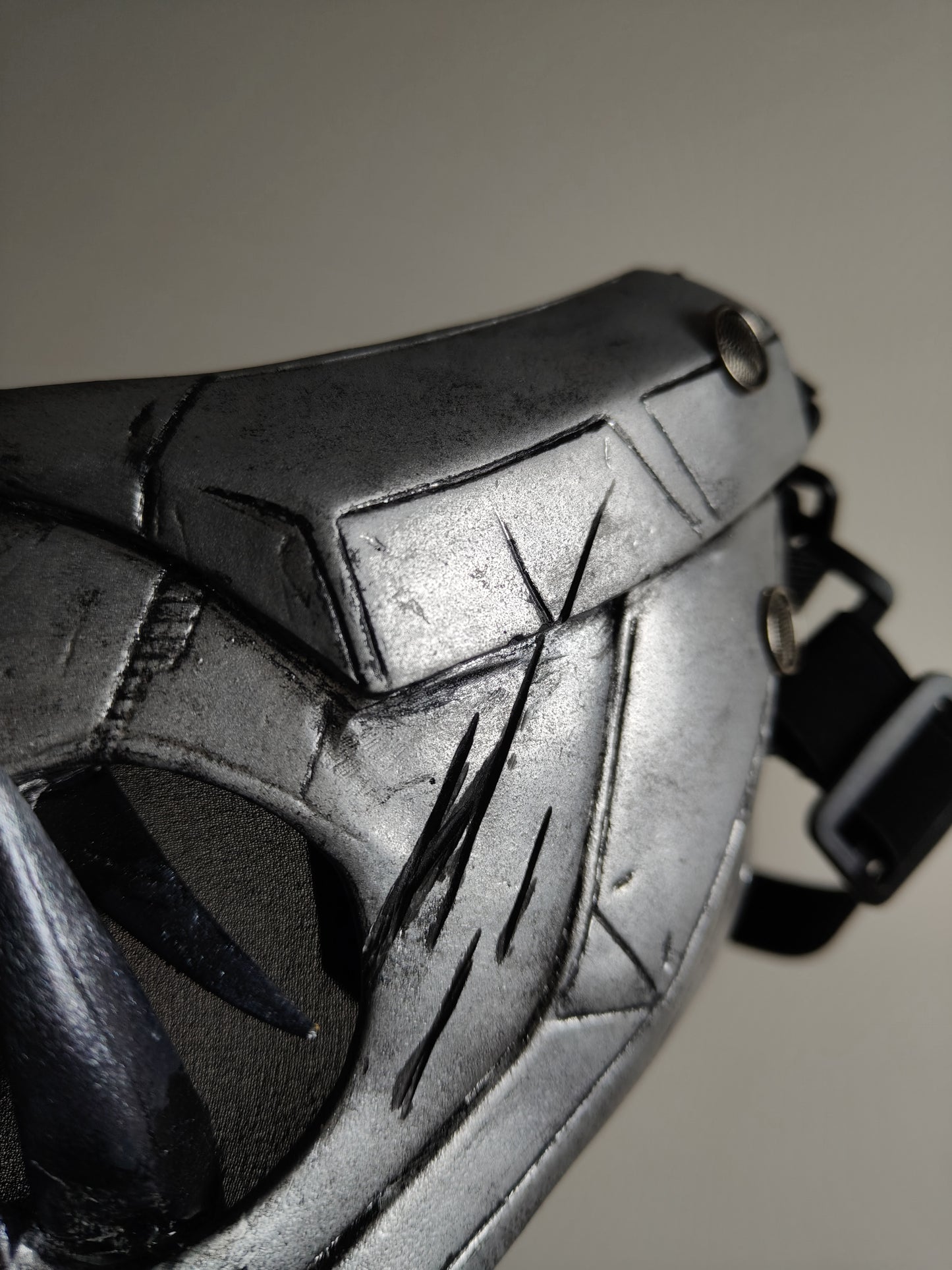 Oni samurai mask silver edition From Ronin Punk
