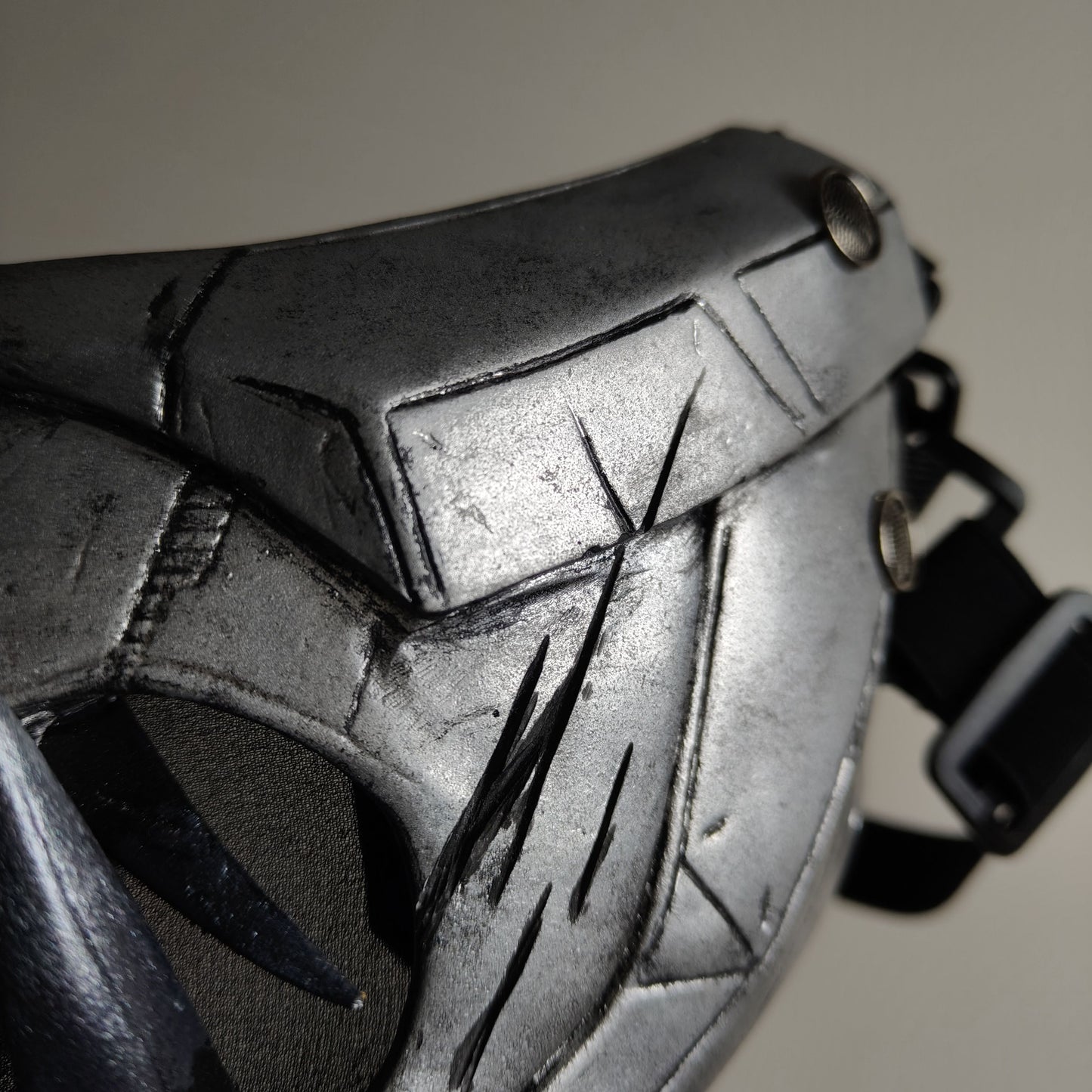 Oni samurai mask silver edition From Ronin Punk