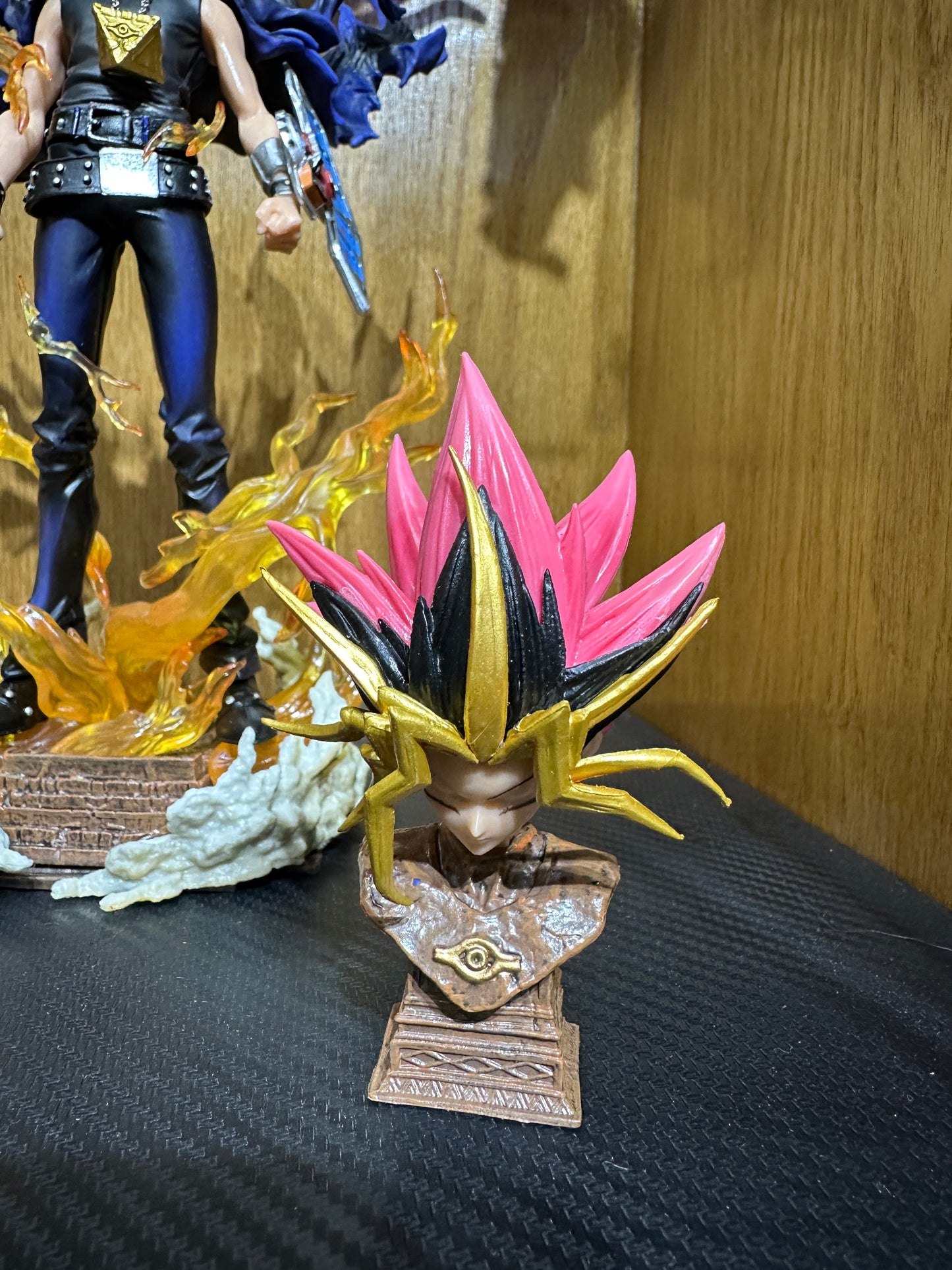 28cm Yugioh Figure Yu-gioh Gk Figurine 2 Heads Version Anime Figures PVC Statue Model Collection Decoration Ornament Toy Gifts