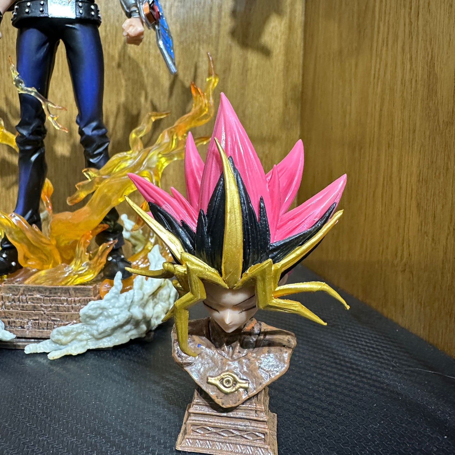 28cm Yugioh Figure Yu-gioh Gk Figurine 2 Heads Version Anime Figures PVC Statue Model Collection Decoration Ornament Toy Gifts