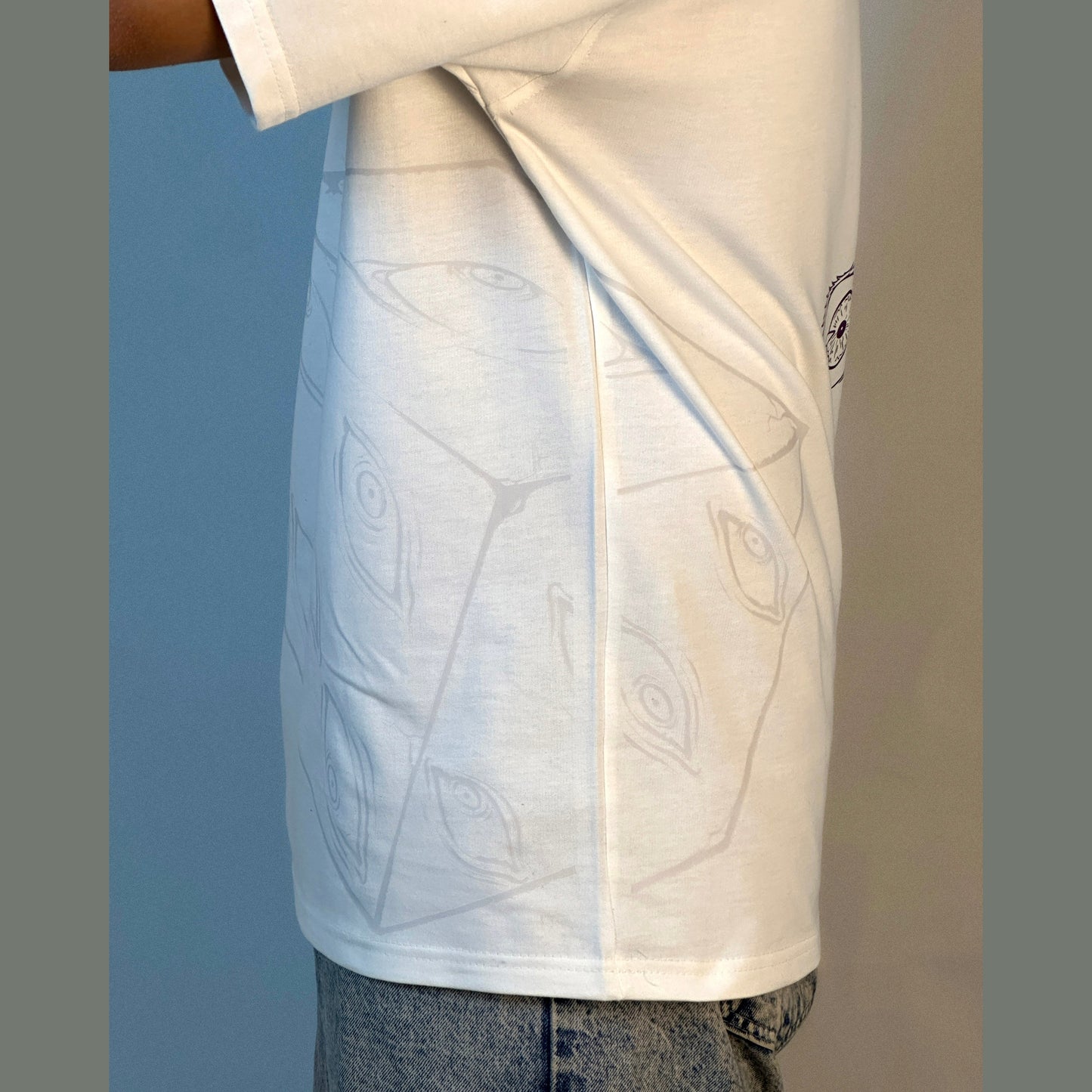 Gojo satoru t-shirt from one for all anime clothing store in Egypt