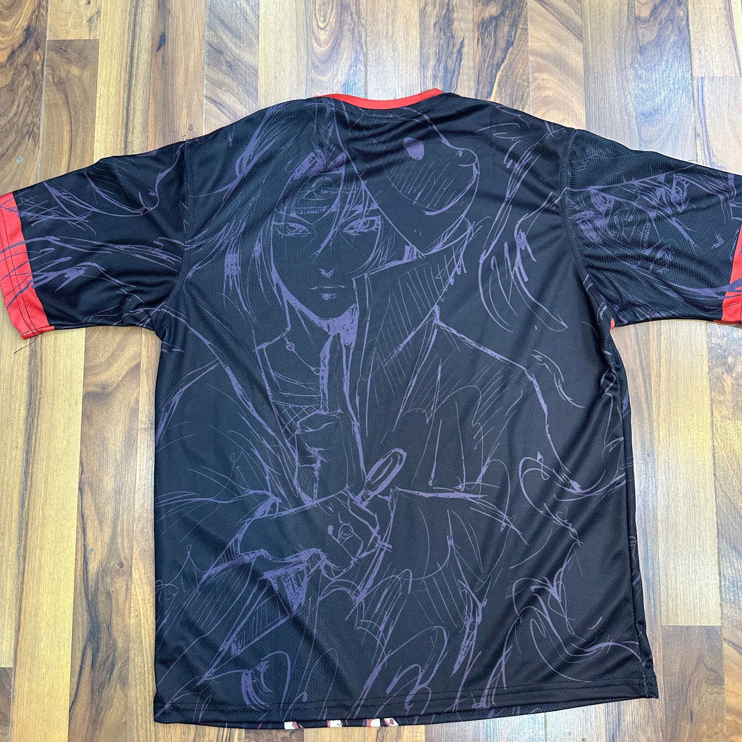 Itachi black new sport t-shirt from one for all anime clothing store