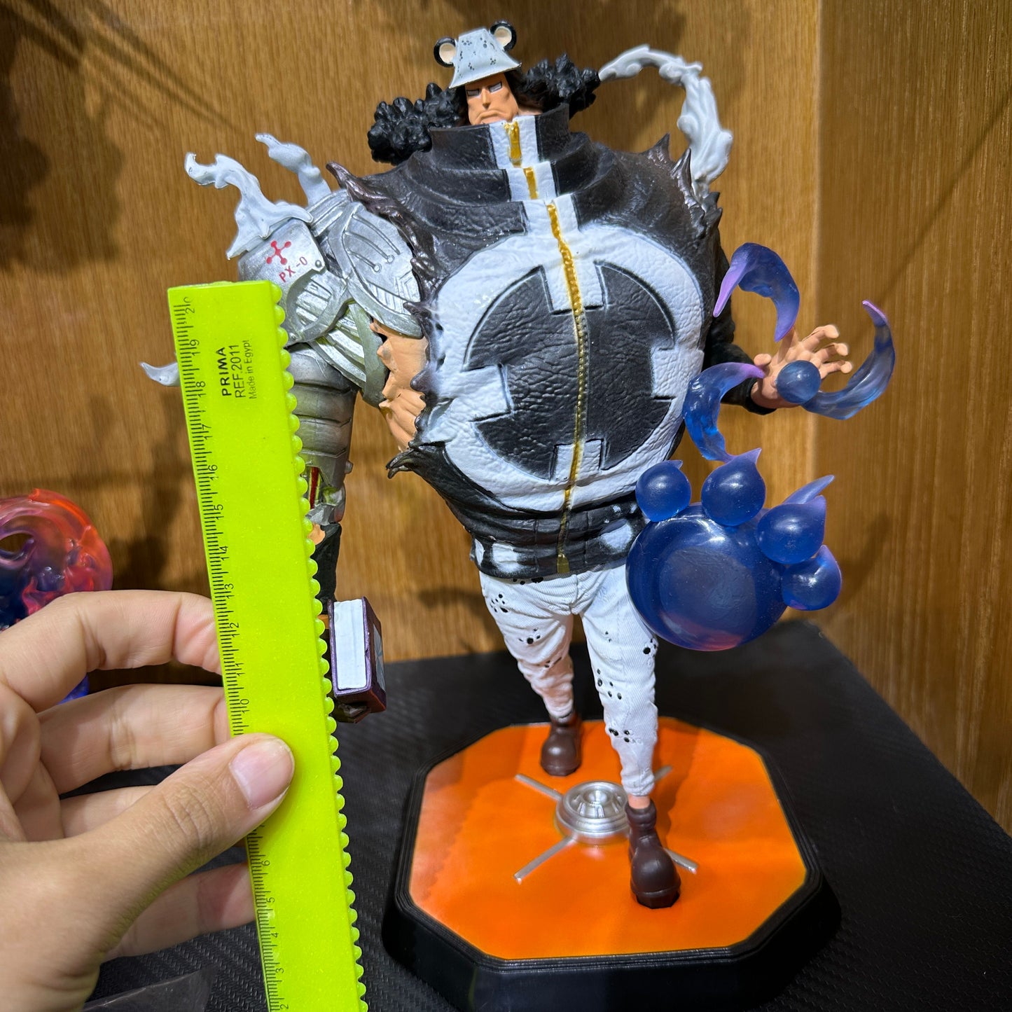 28cm One Piece Tyrant Bear Anime Figures Bartholemew Kuma Statue Max Series Gk Figure Model Desktop Collection Decorate Toy Gift