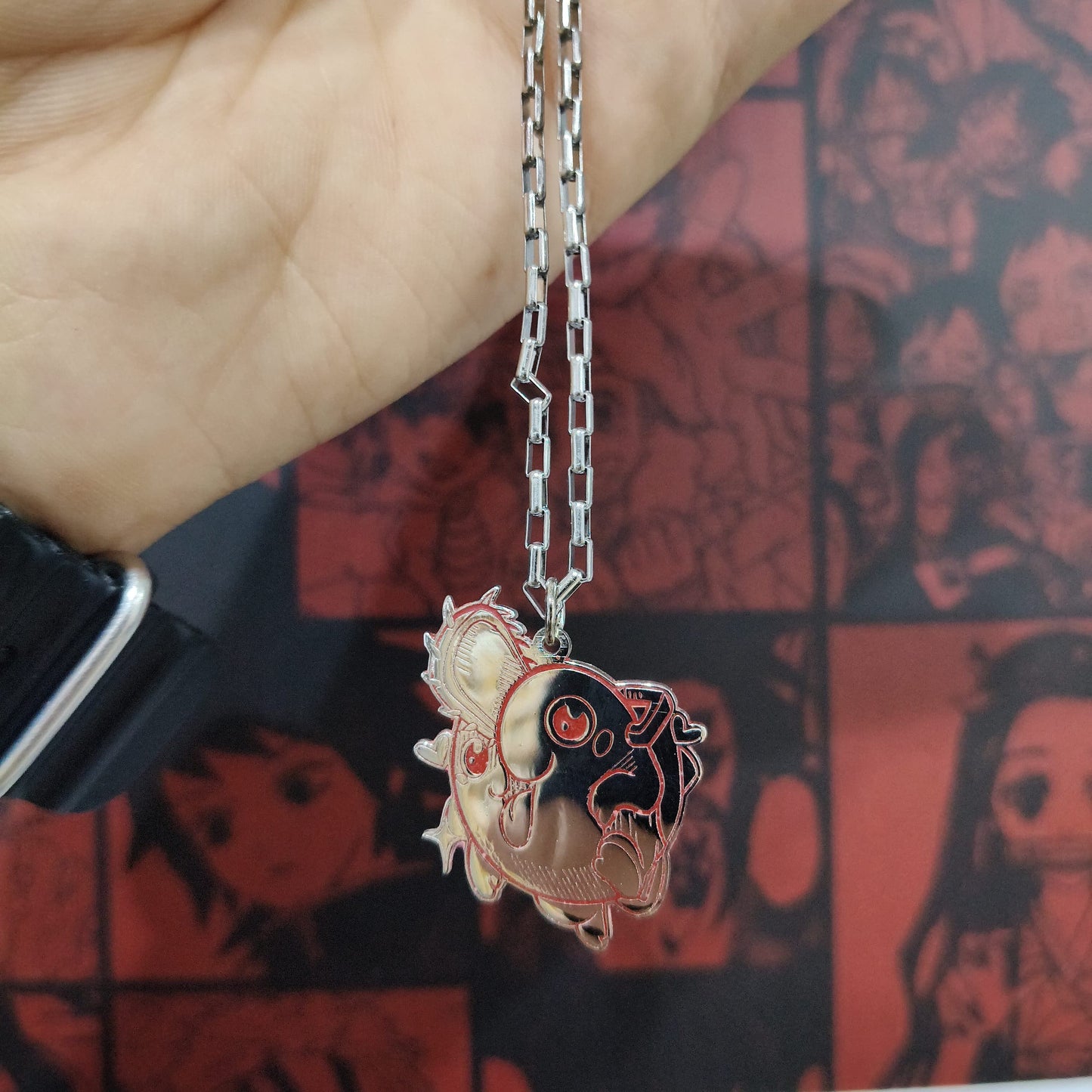 Chainsaw man dog necklace from One For All anime store