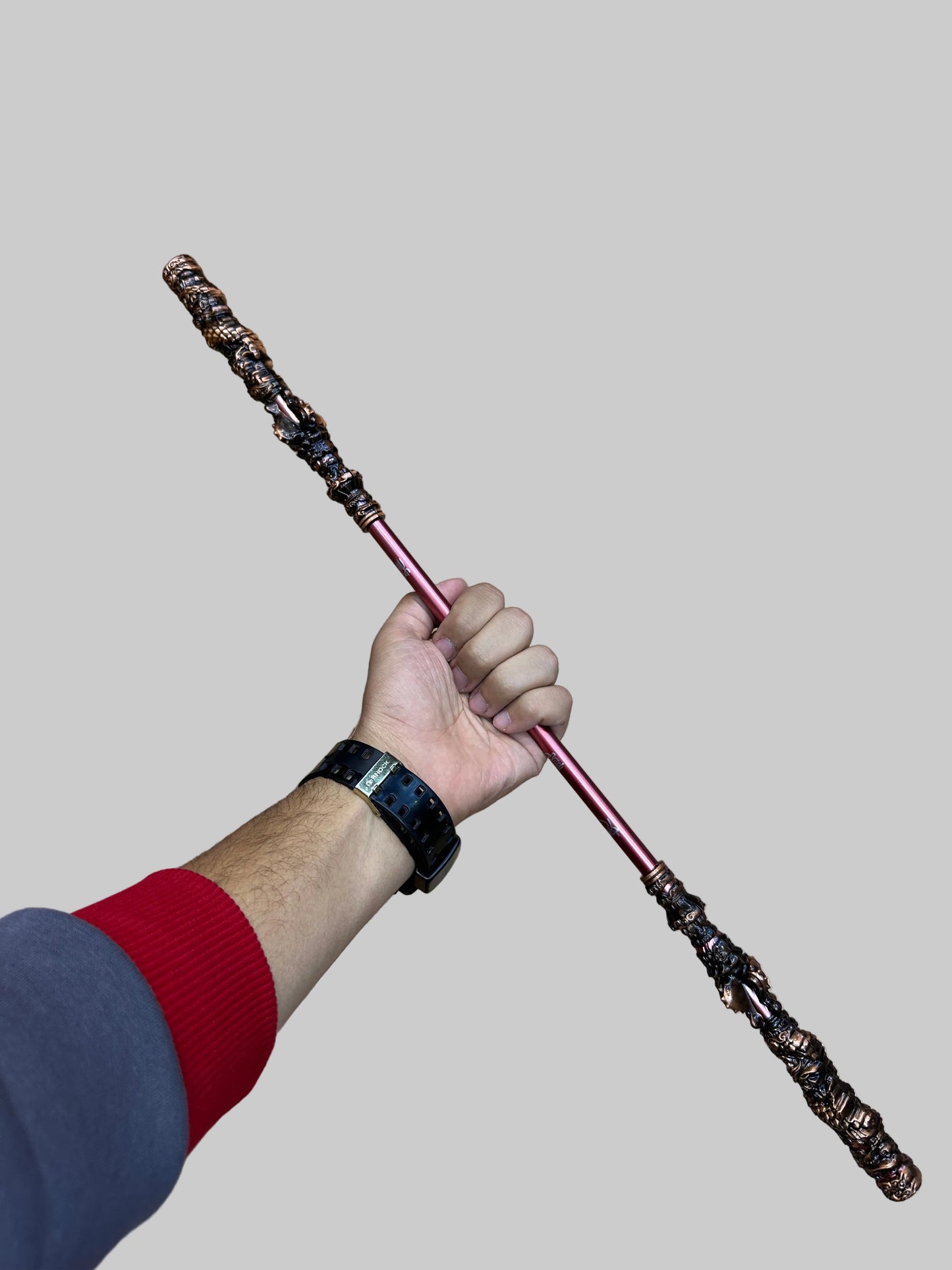 New 22cm Chinese WuKong Crafts Modle Sun Wukong Monkey King Bar Metal Elite Carved Swords Game Peripherals Festival Gift Toy Kid