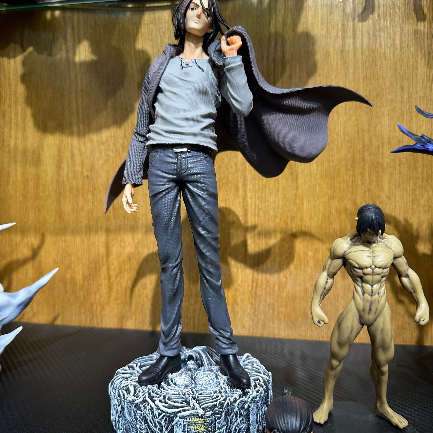 30cm Attack On Titan Anime Figure Eren Jaeger Action Figure Jaeger Survey Corps Statue Figurine Model Doll Toy Christmas Gifts