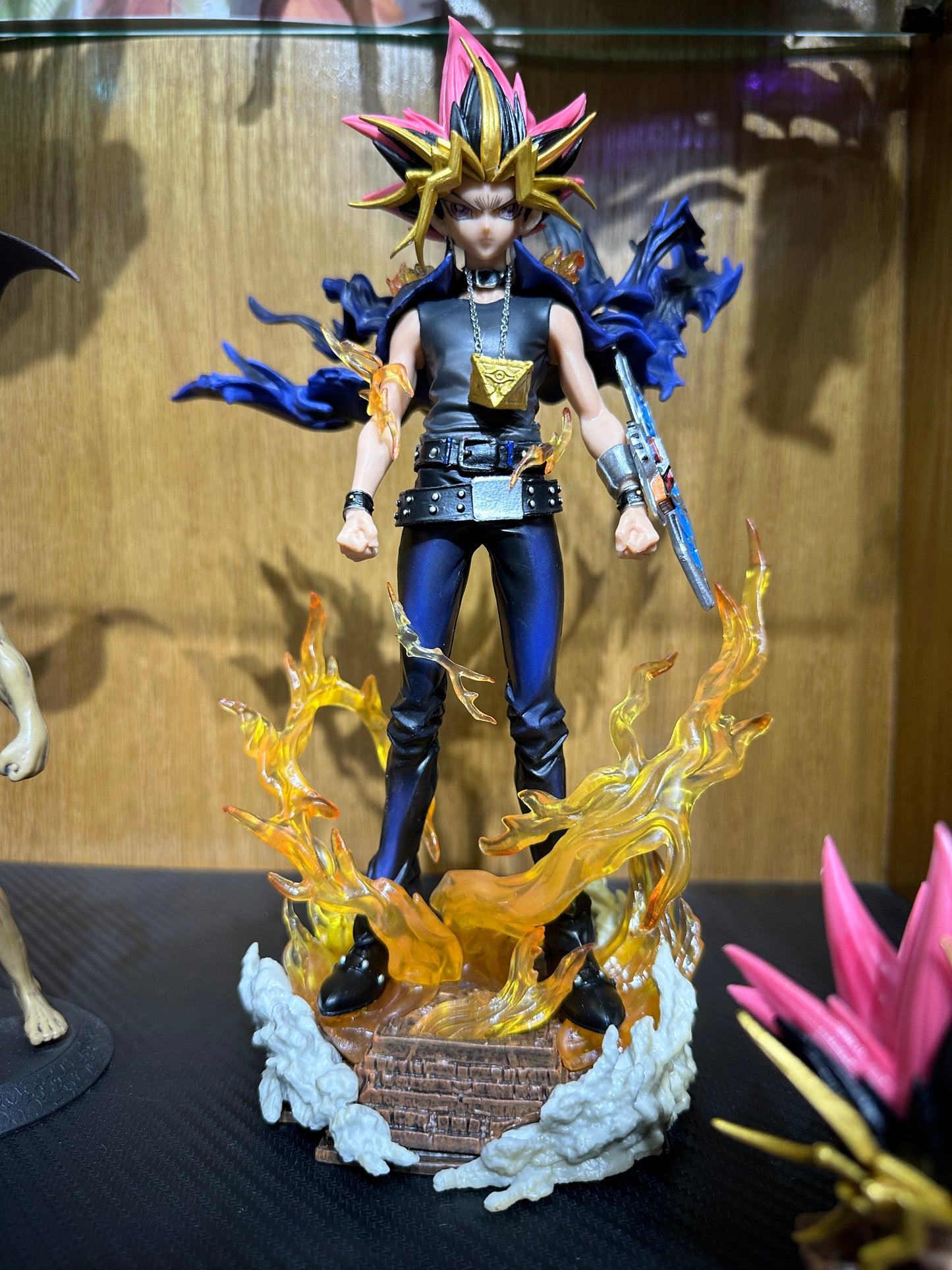 28cm Yugioh Figure Yu-gioh Gk Figurine 2 Heads Version Anime Figures PVC Statue Model Collection Decoration Ornament Toy Gifts