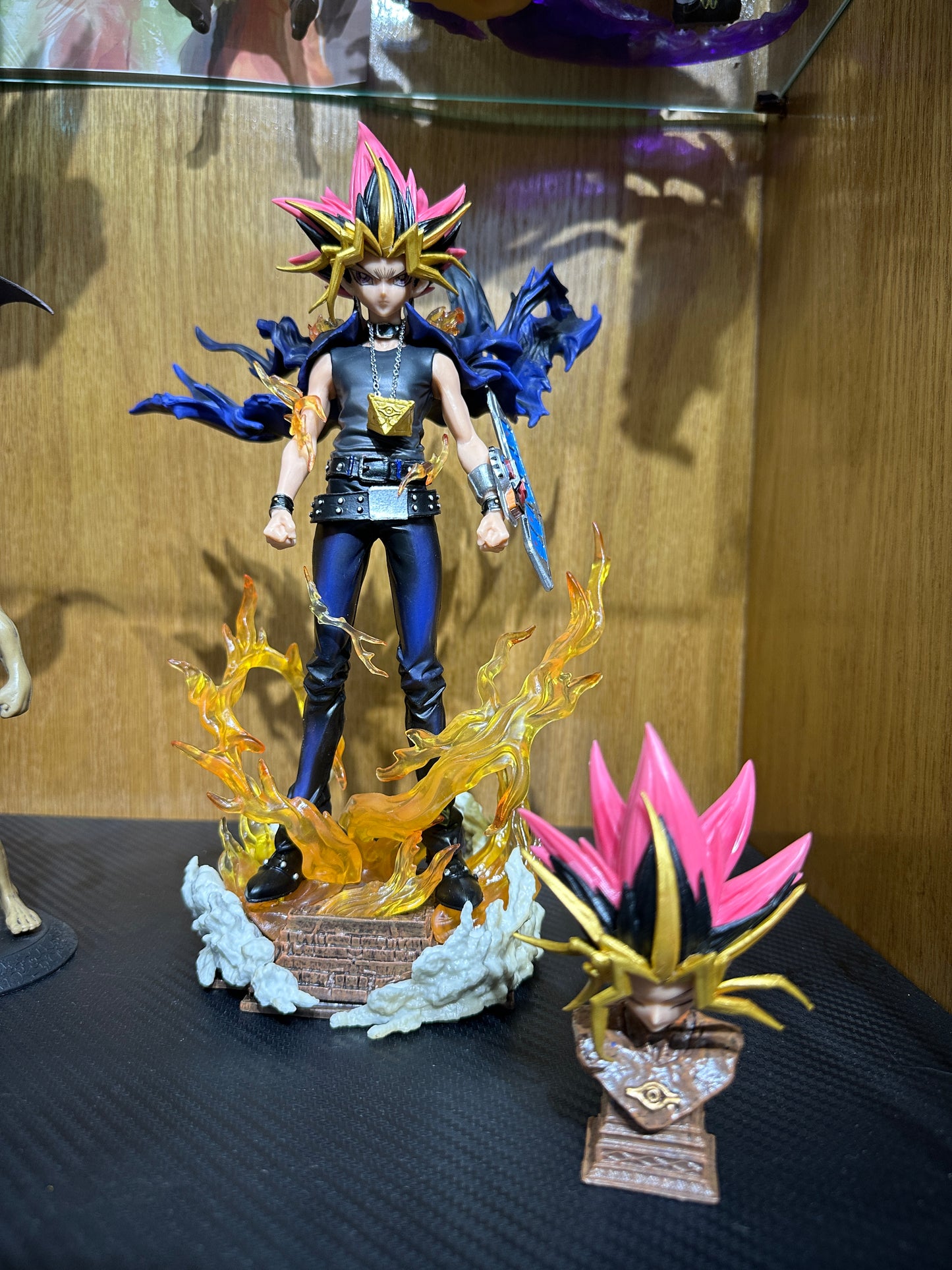 28cm Yugioh Figure Yu-gioh Gk Figurine 2 Heads Version Anime Figures PVC Statue Model Collection Decoration Ornament Toy Gifts