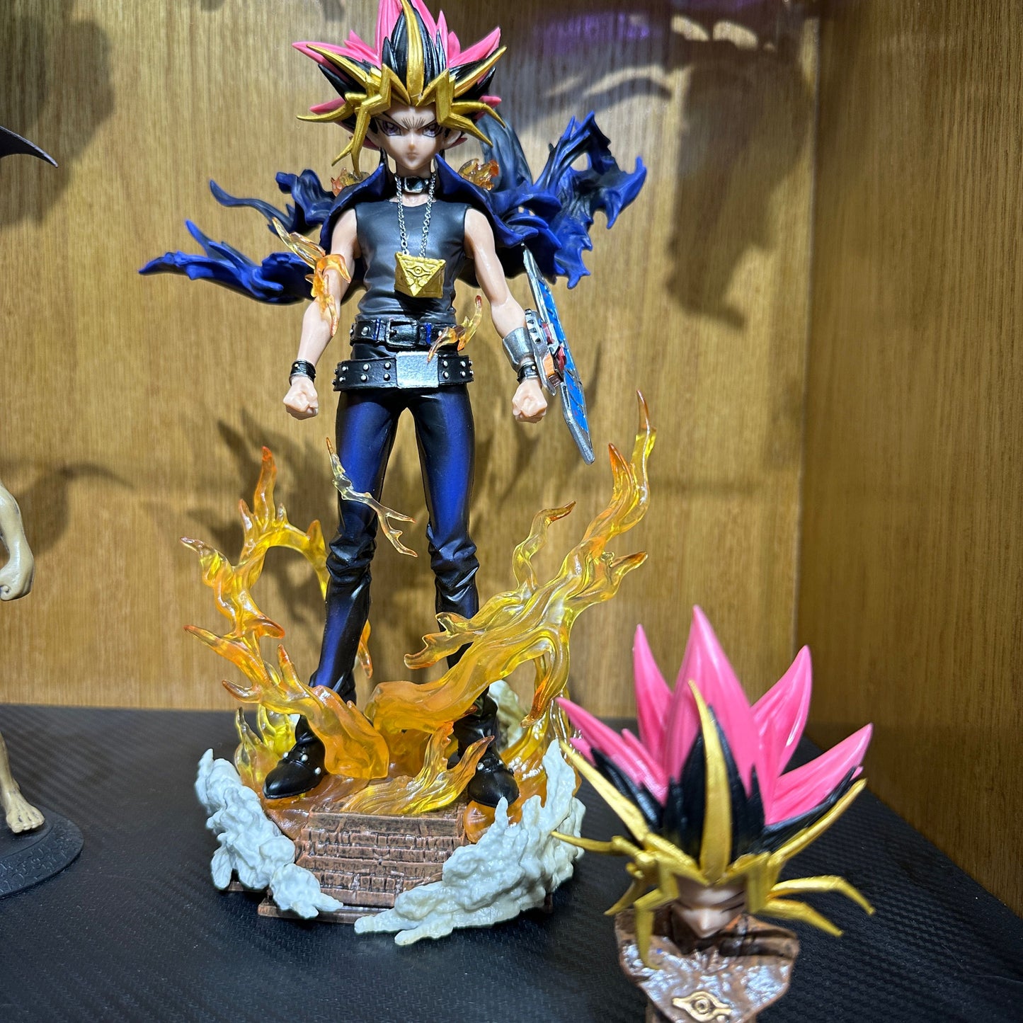 28cm Yugioh Figure Yu-gioh Gk Figurine 2 Heads Version Anime Figures PVC Statue Model Collection Decoration Ornament Toy Gifts
