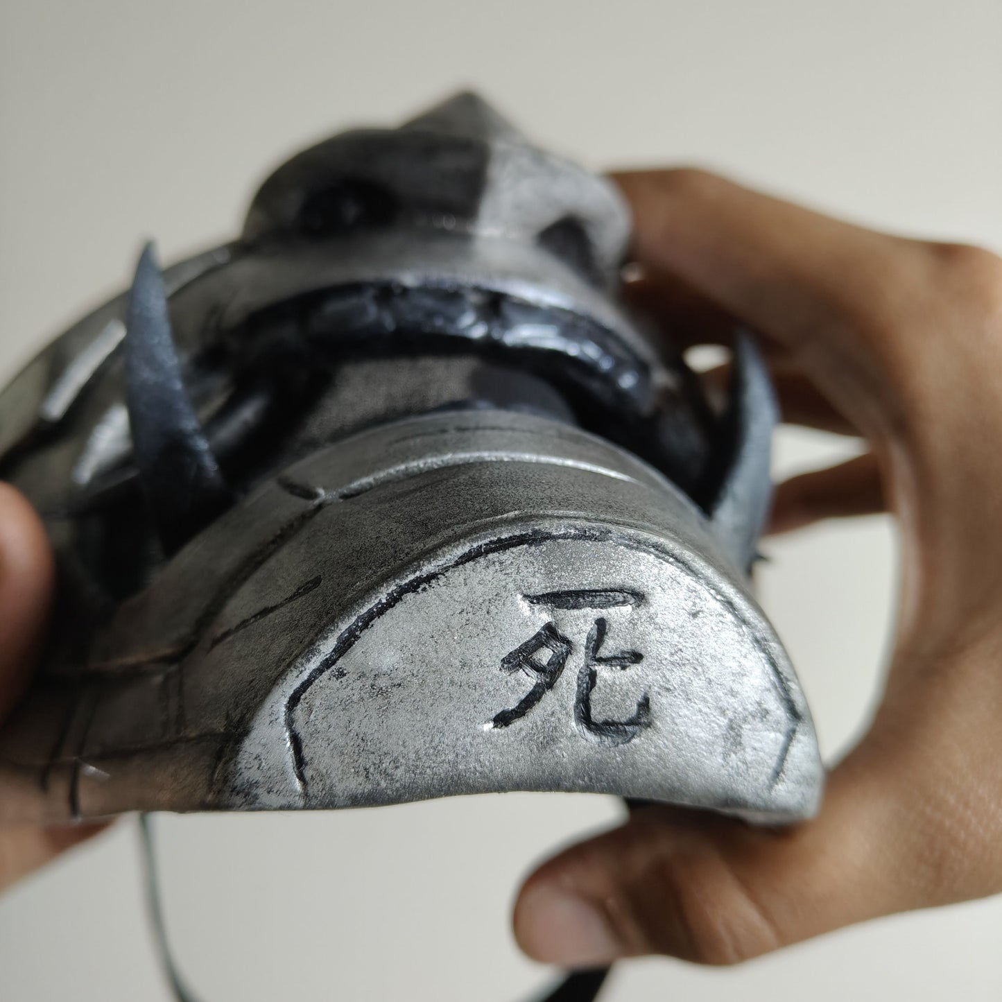 Oni samurai mask silver edition From Ronin Punk