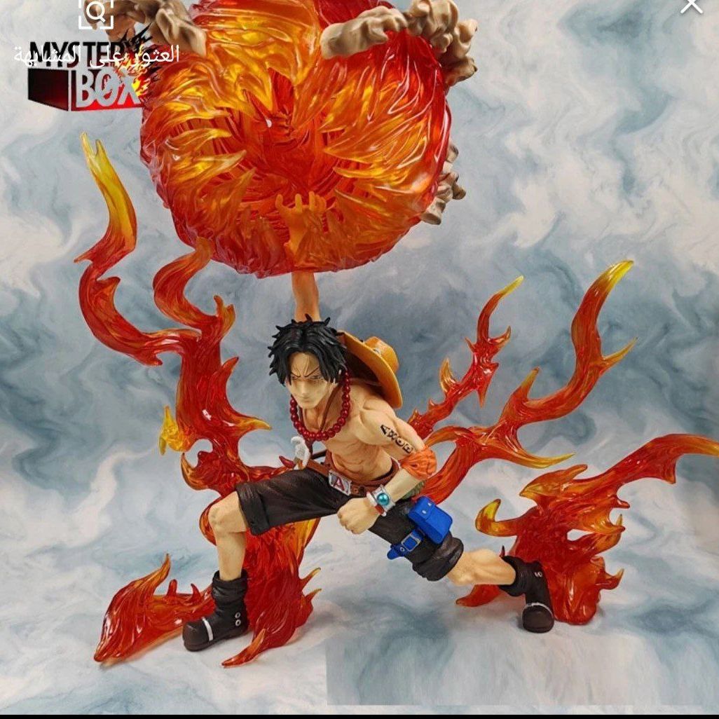 One Piece Anime Figure 26cm Portgas·D· Ace Cartoon Action Peripheral Toys Figures Ace Mera Mera No Mi Model Pvc Gifts Toys