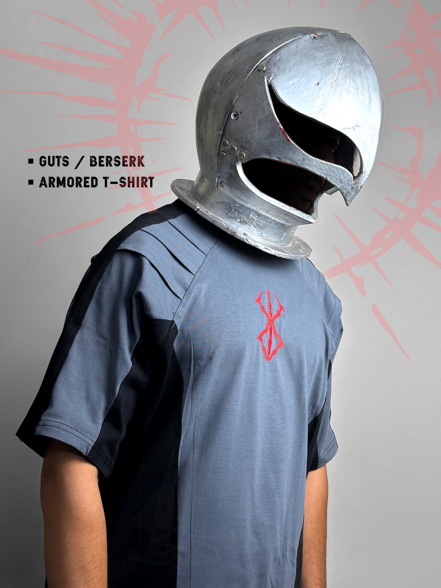 Berserk armored t-shirt from One For All anime clothing store