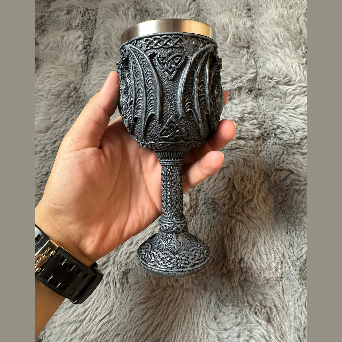 3D Dragon Eye Gothic Goblet - Mystic Fantasy cup