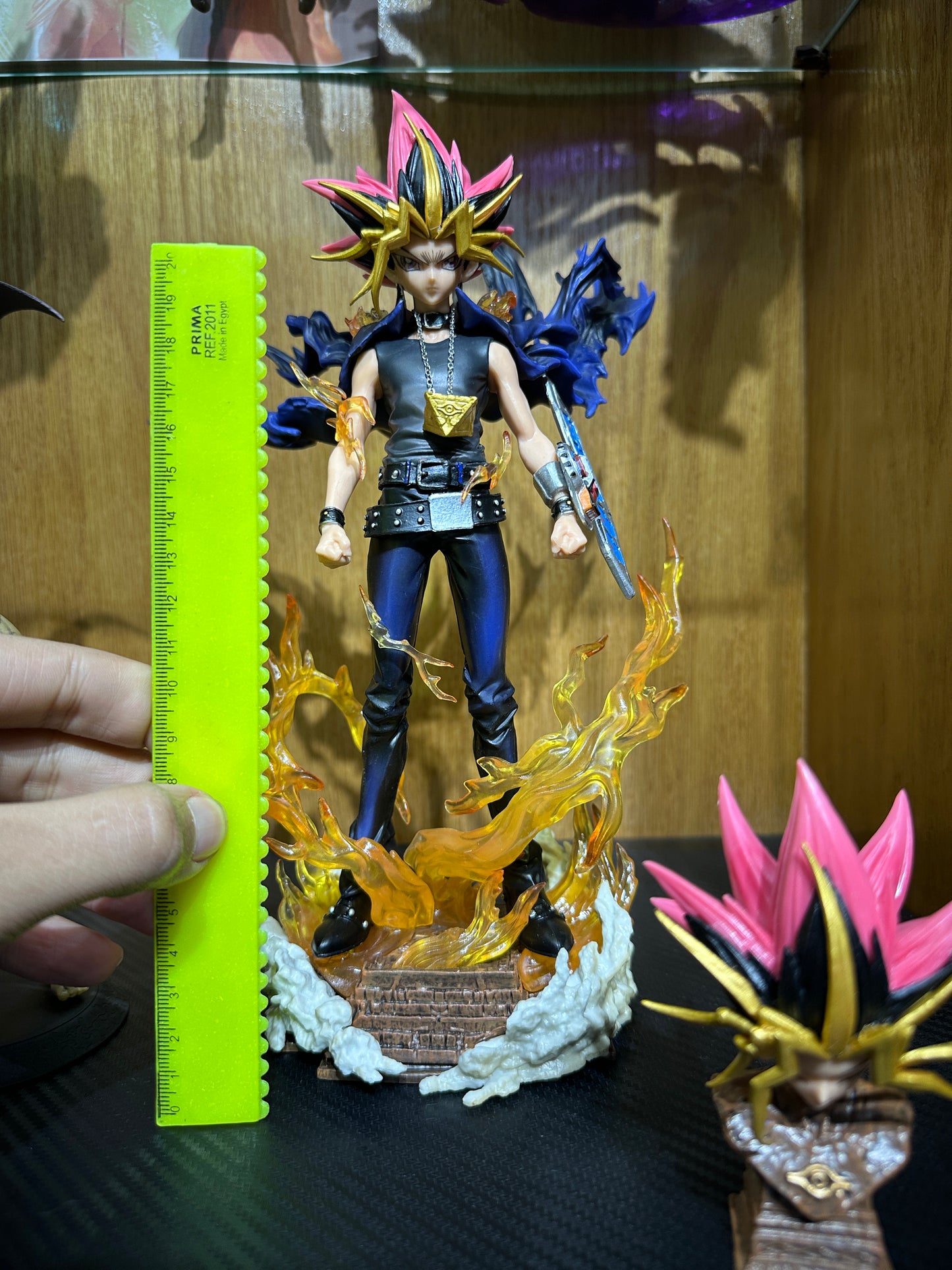 28cm Yugioh Figure Yu-gioh Gk Figurine 2 Heads Version Anime Figures PVC Statue Model Collection Decoration Ornament Toy Gifts