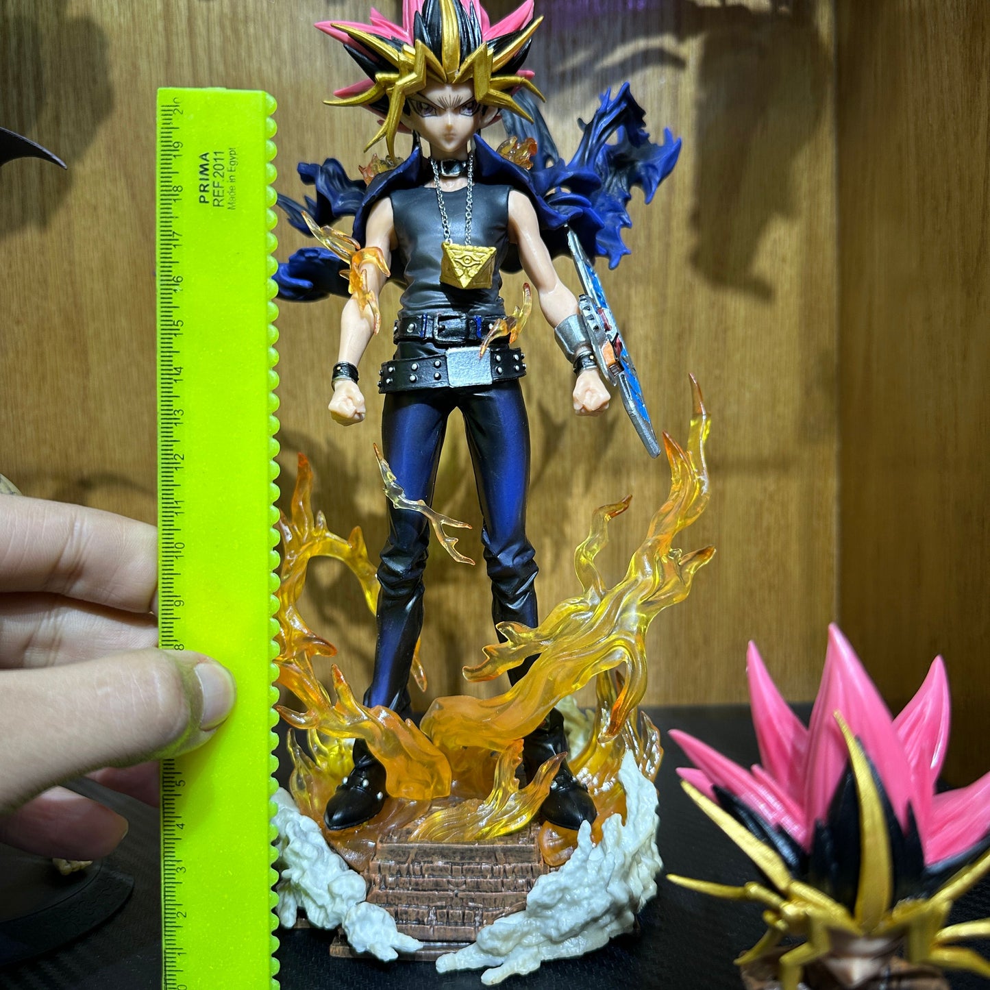 28cm Yugioh Figure Yu-gioh Gk Figurine 2 Heads Version Anime Figures PVC Statue Model Collection Decoration Ornament Toy Gifts