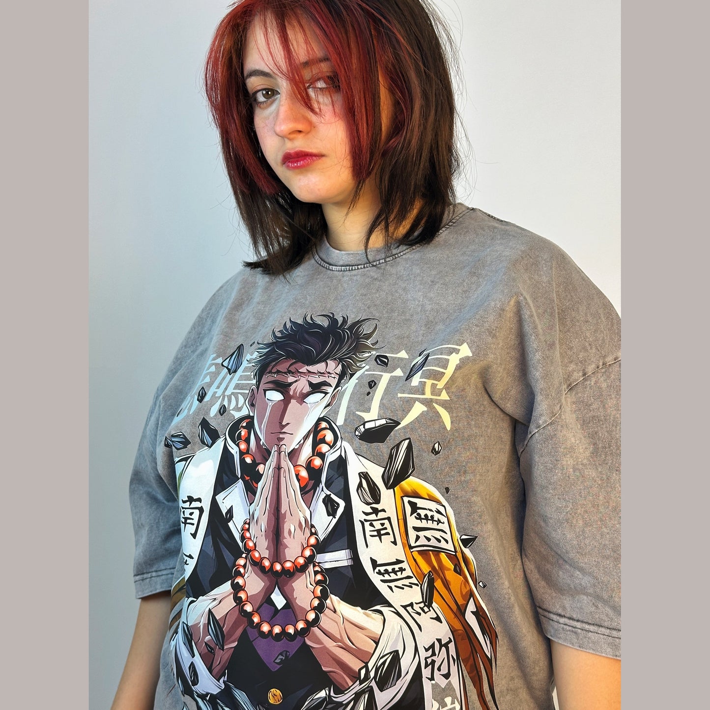 Gyomei hashira t-shirt from one for all anime store