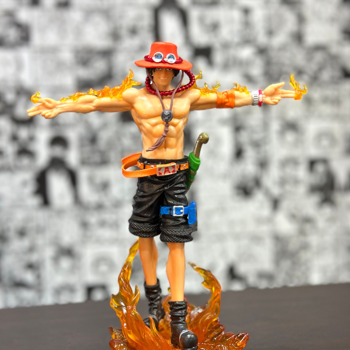 Ace figure qith light from One For All anime store