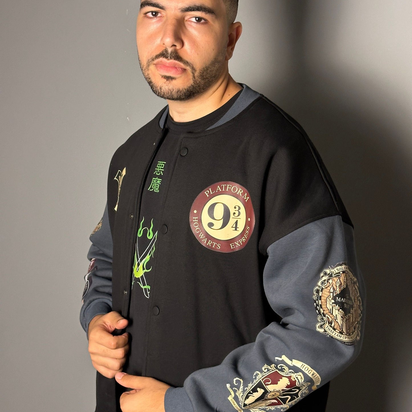 Hogwarts harry Potter baseball jacket from One For All anime store