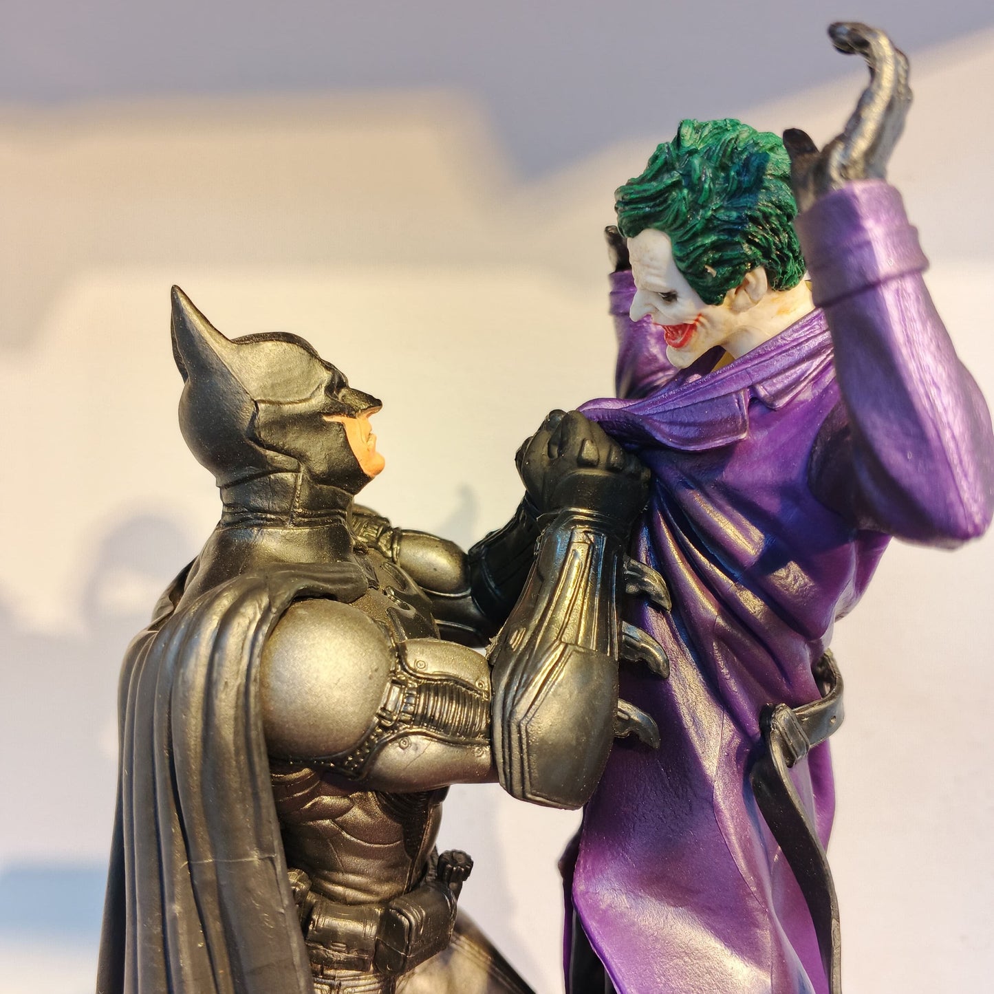 Arkham Comic Anime Figures Batman Vs Joker Figure Bruce Wayne Joker Figurine Collection Model Toys Statue Kids Birthday Gifts