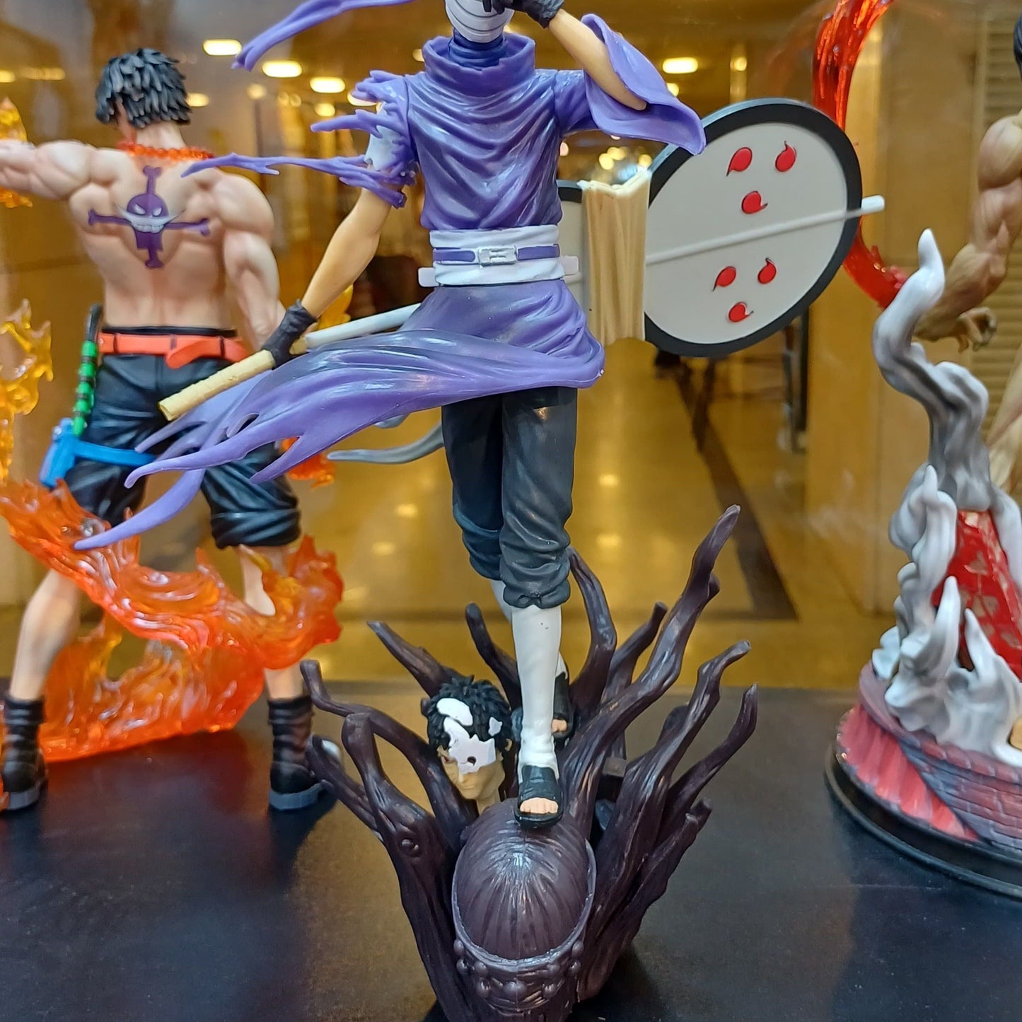 30CM NARUTO Anime Figure Uchiha Obito Statue Double-headed Collection Action Figures Desktop decoration toys model Gifts Pendant