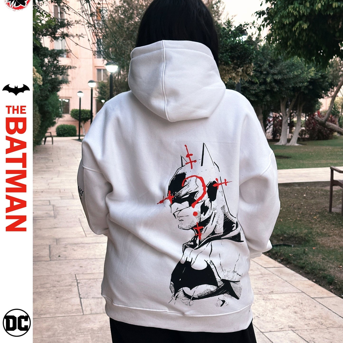 Batman Hoodie from one for all anime clothing store in Egypt