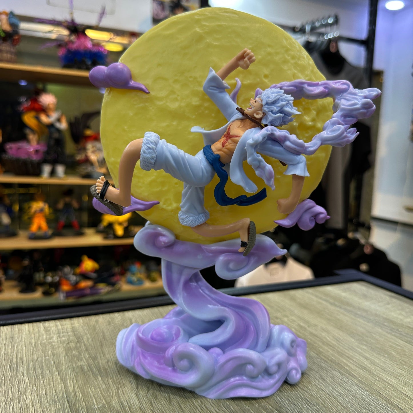 One Piece Anime Figure Monkey D. Luffy Nika Figurine Moon Fairy 29cm PVC Luminous Statue Doll Collection Toys Kids Birthday Gift