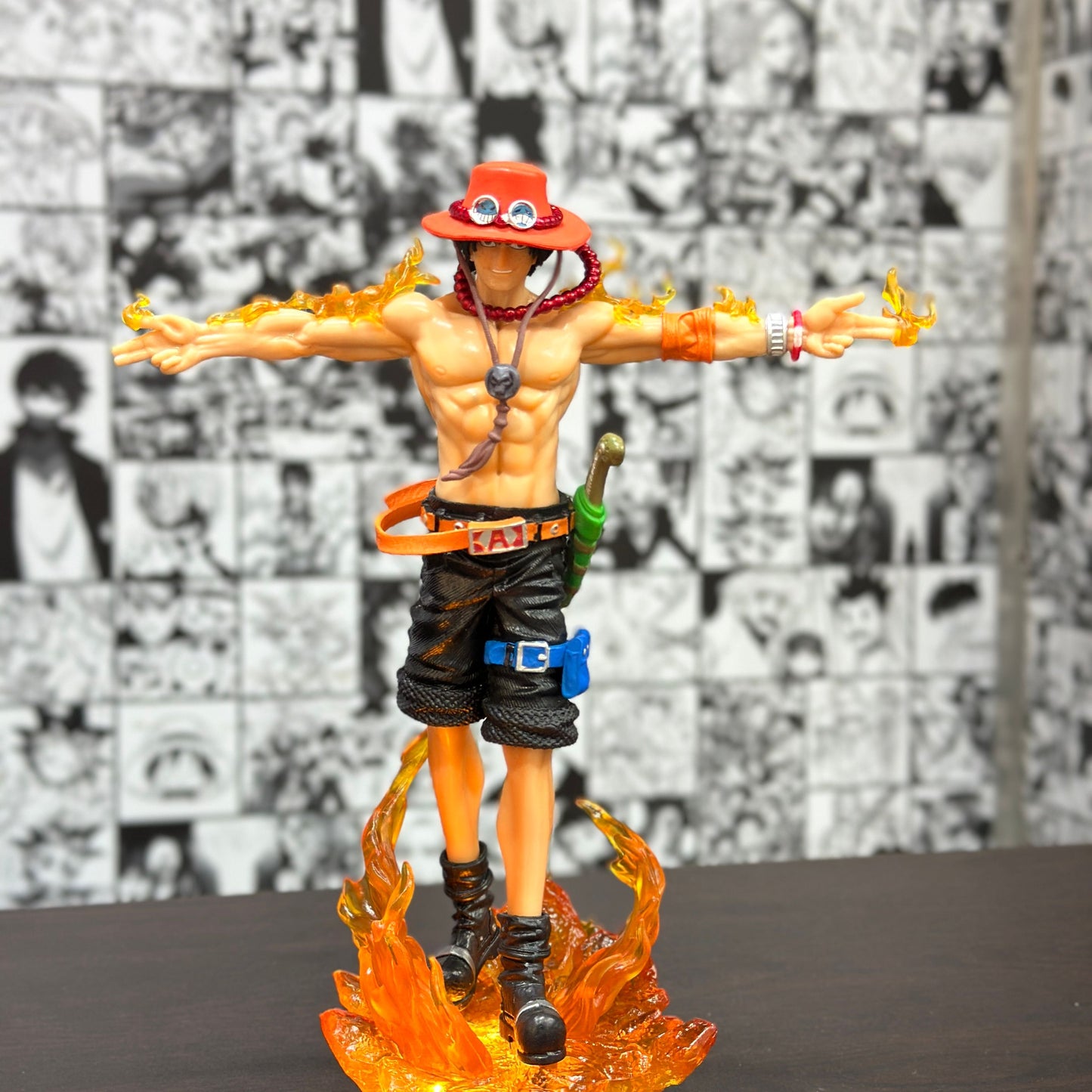 Ace figure qith light from One For All anime store