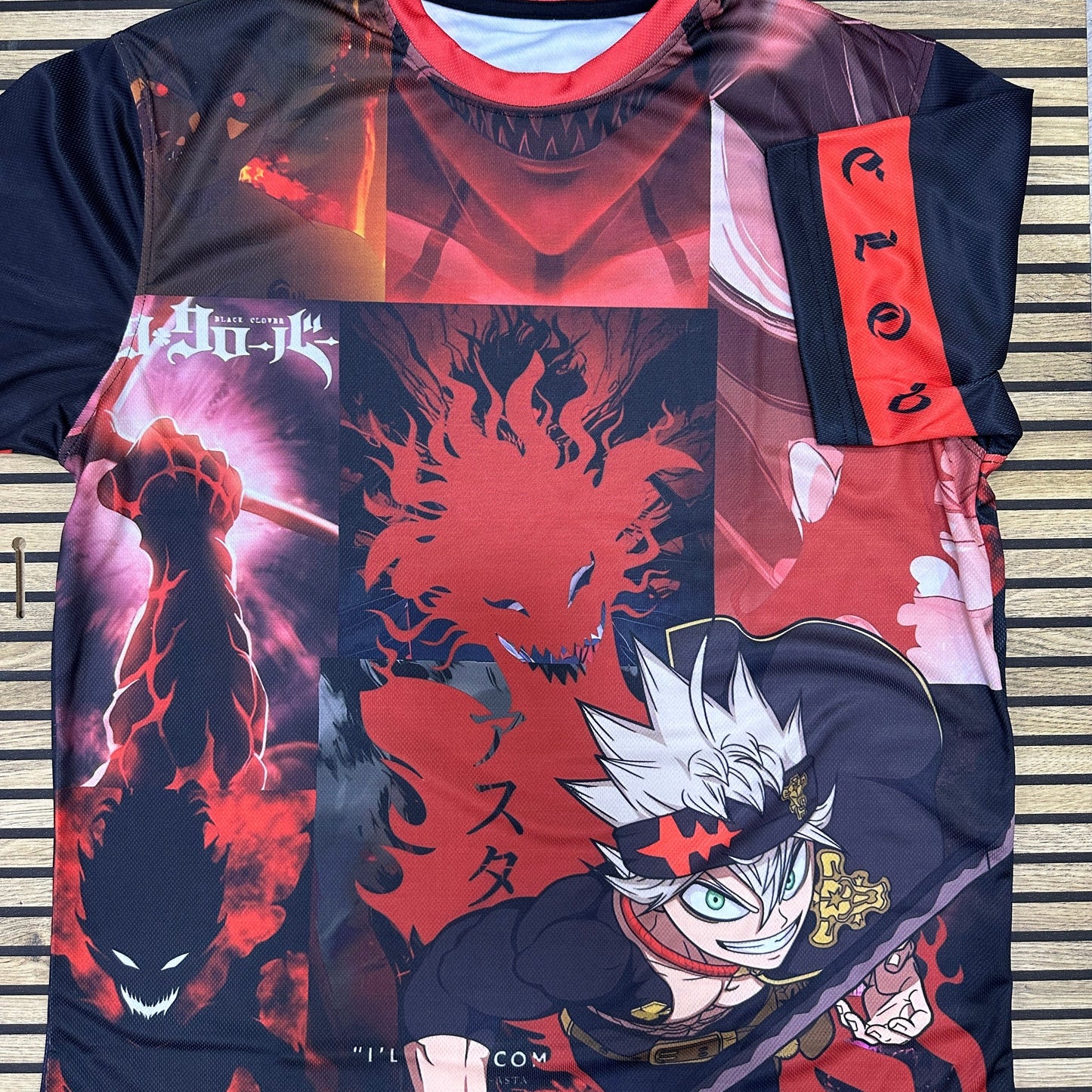 Black clover new sport t-shirt from One For All anime clothing store