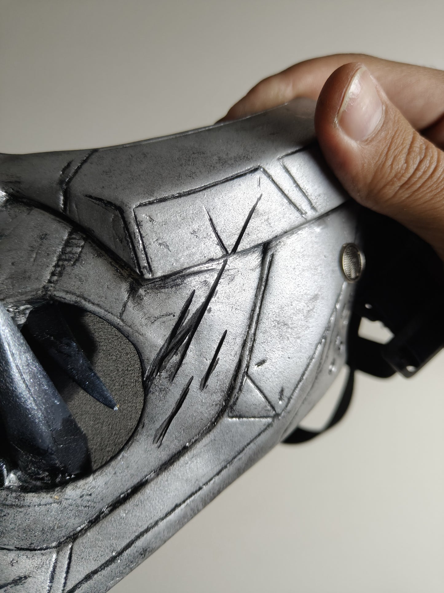 Oni samurai mask silver edition From Ronin Punk