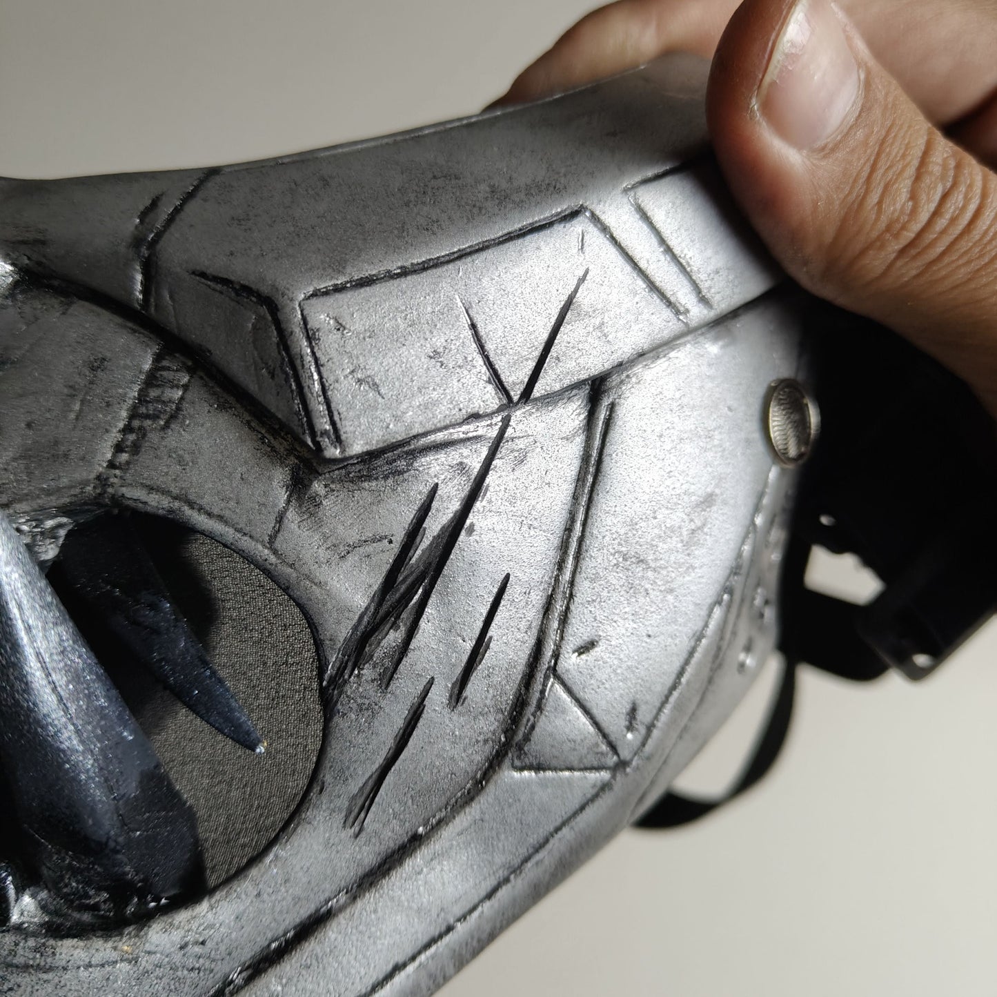 Oni samurai mask silver edition From Ronin Punk