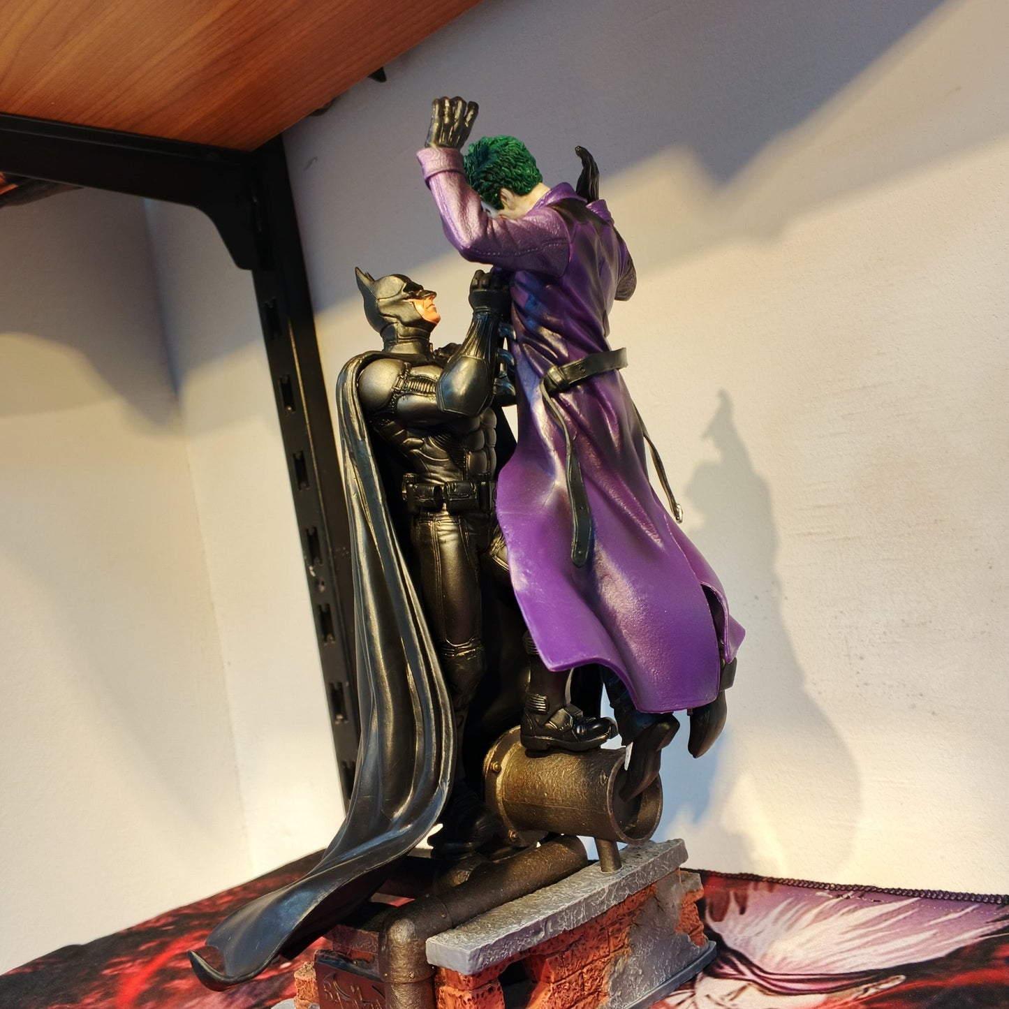 Arkham Comic Anime Figures Batman Vs Joker Figure Bruce Wayne Joker Figurine Collection Model Toys Statue Kids Birthday Gifts