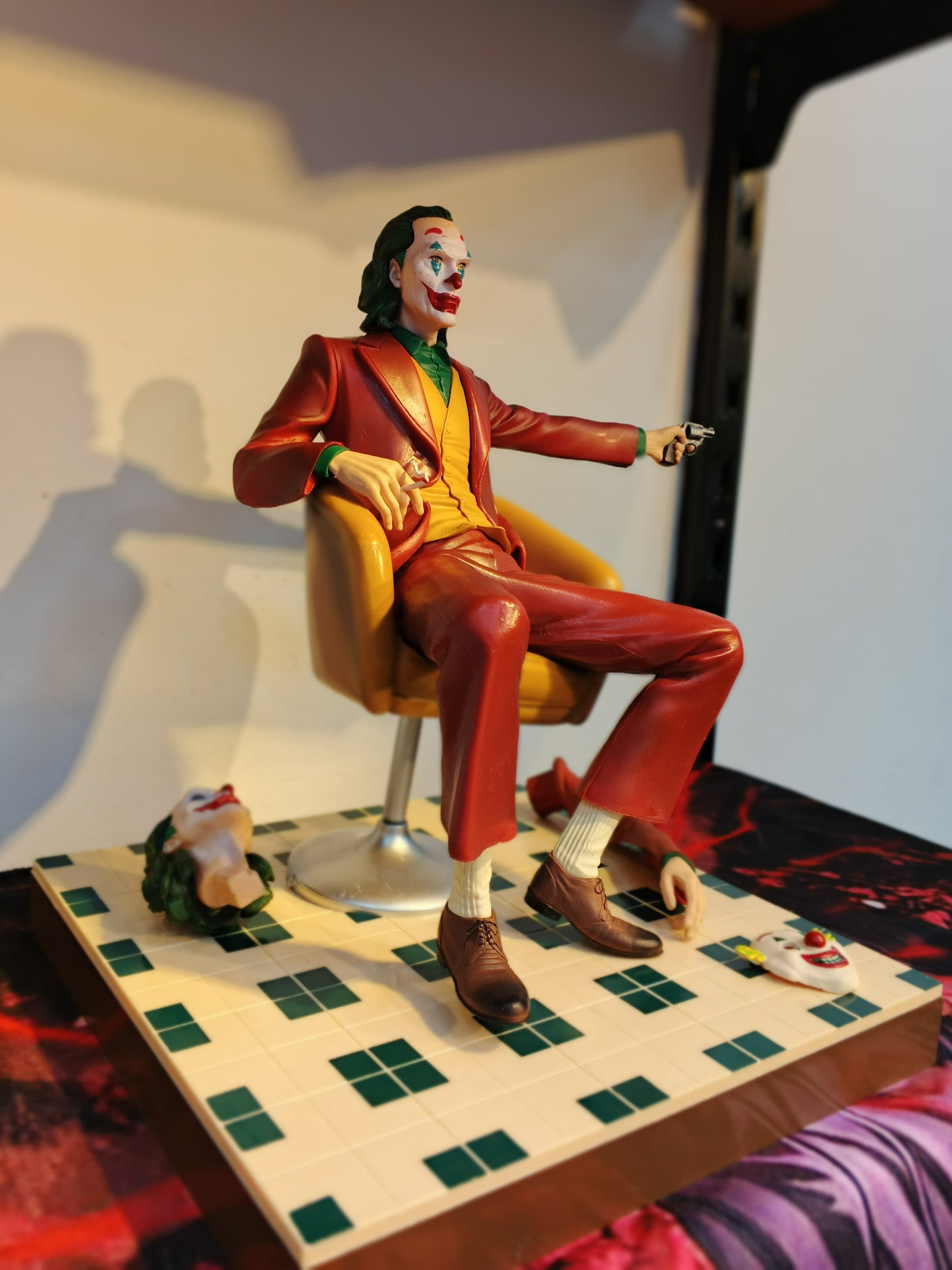 DC Joaquin Phoenix The clown Second Dimensional Figure VC Collection Model Toys Gifts The Joker The Dark Knight Heath Ledger