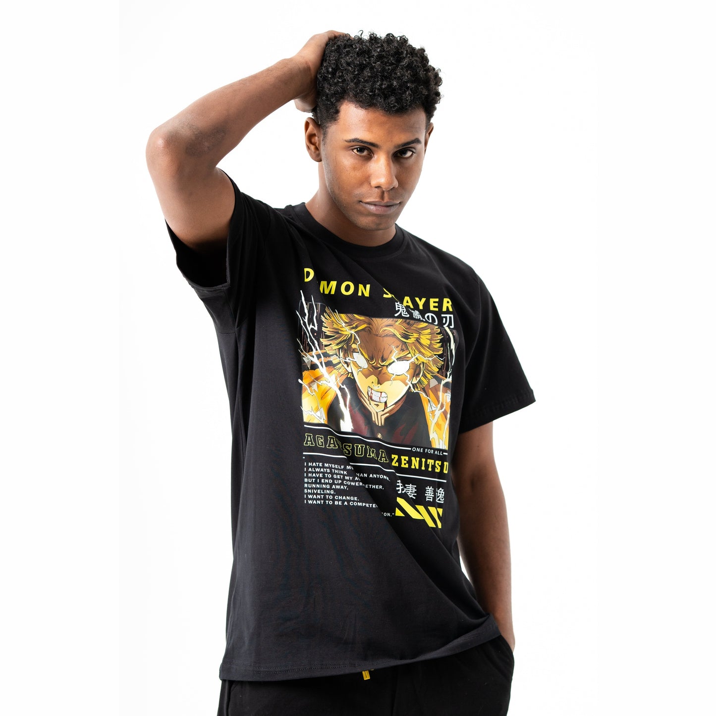 Zenitsu black t-shirt from One For All