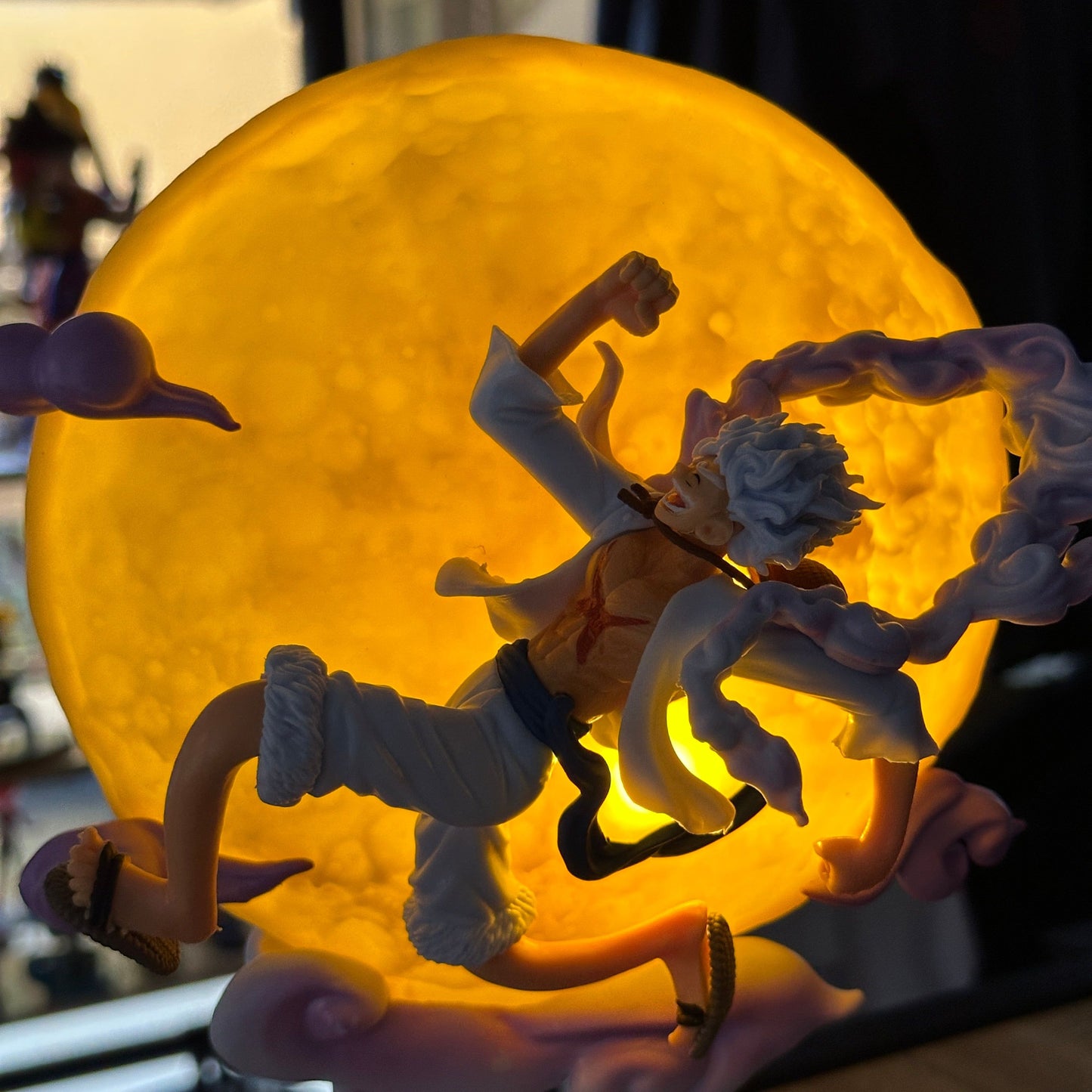 One Piece Anime Figure Monkey D. Luffy Nika Figurine Moon Fairy 29cm PVC Luminous Statue Doll Collection Toys Kids Birthday Gift