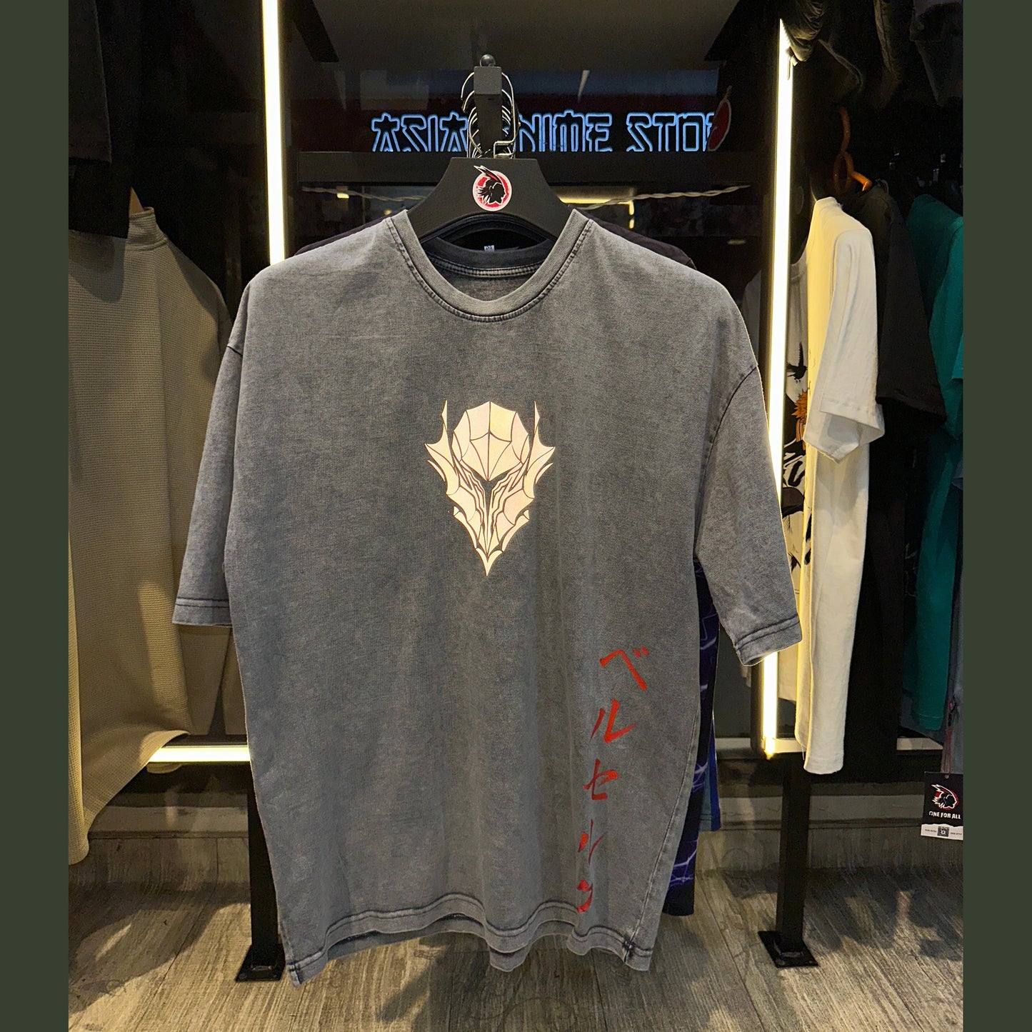 Guts-berserk anime t-shirt from one for all anime clothing store