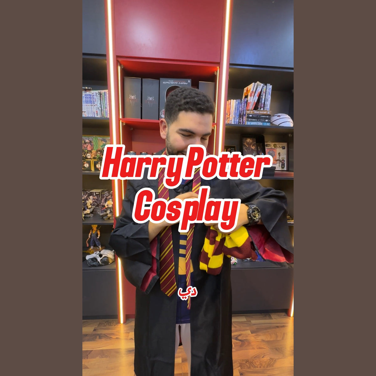 Magic Academy Student Uniform Cosplay Costume - Full Wizard Hooded Robe, Striped Tie & Collar Suit for Halloween