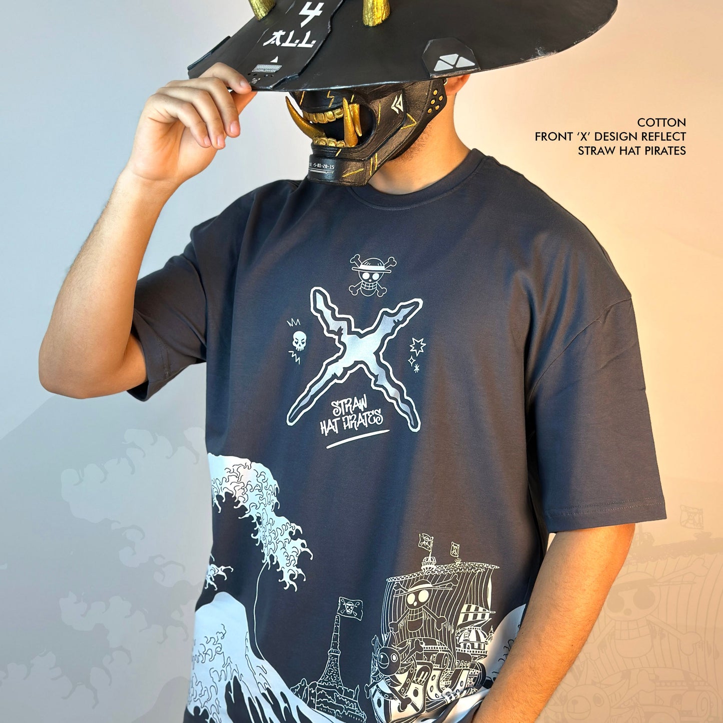 One piece reflected design t-shirt from one for all ane clothing store in Egypt