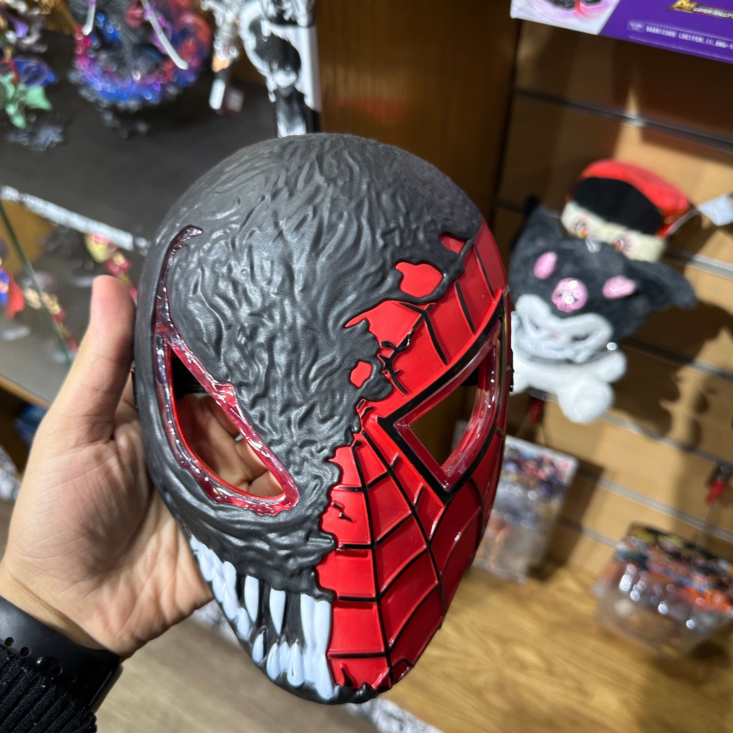 Spiderman venom, iron man and batman musk