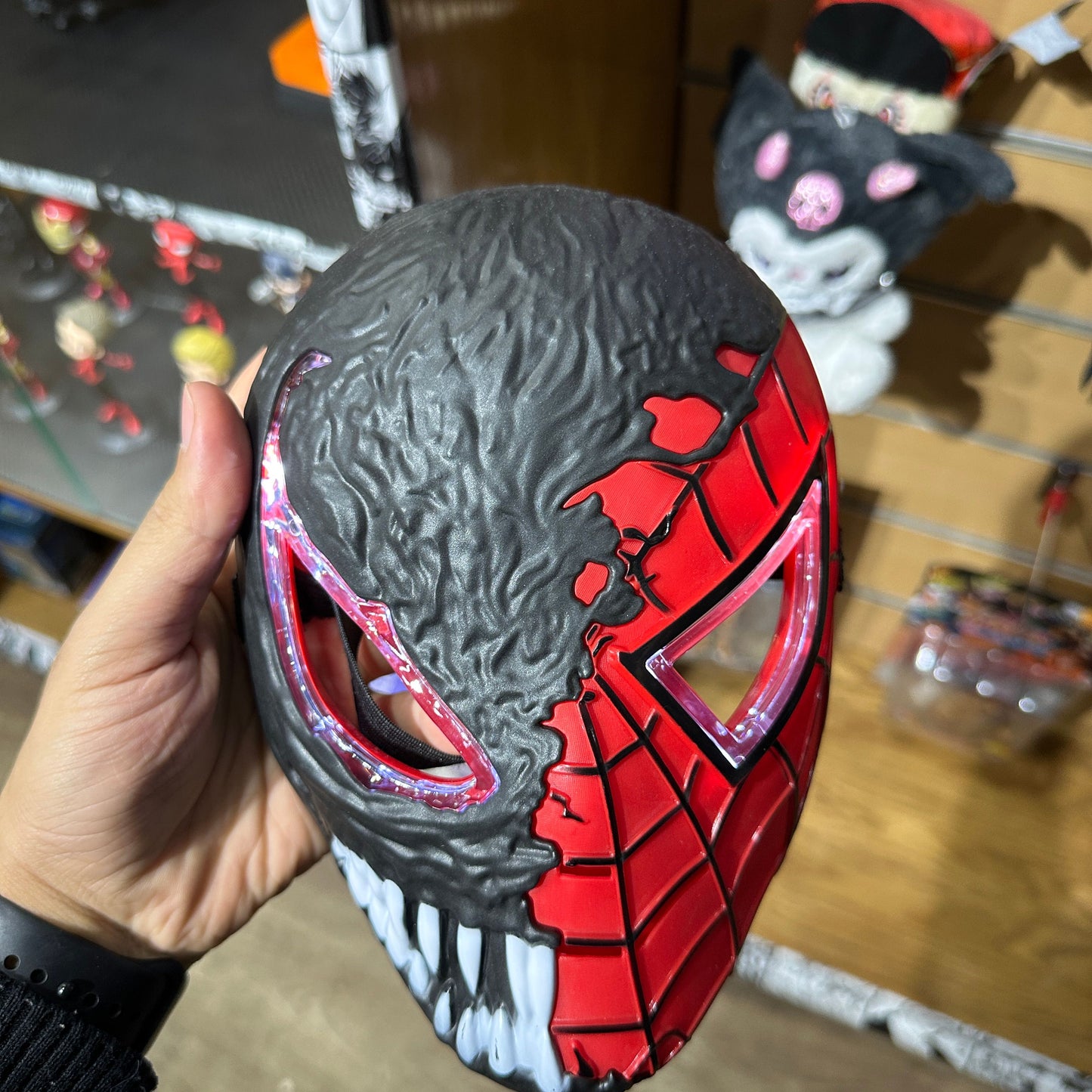 Spiderman venom, iron man and batman musk