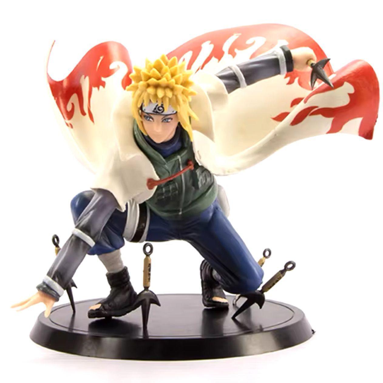140mm Naruto 4th Generation Ninja Minato Pvc Action Figure Statue Anime Ninja Shippuden Namikaze Minato Figurine