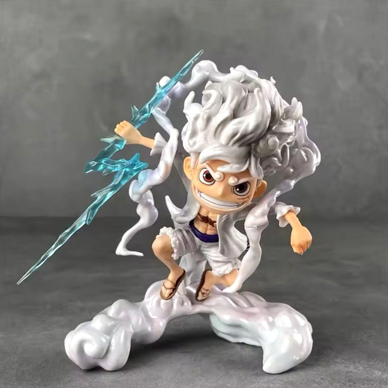 16cm Anime One Piece Figures Sun God Nika Luffy Gear 5 Action Figures Statue Monkey D. Luffy PVC Model Toys Desktop Decoration