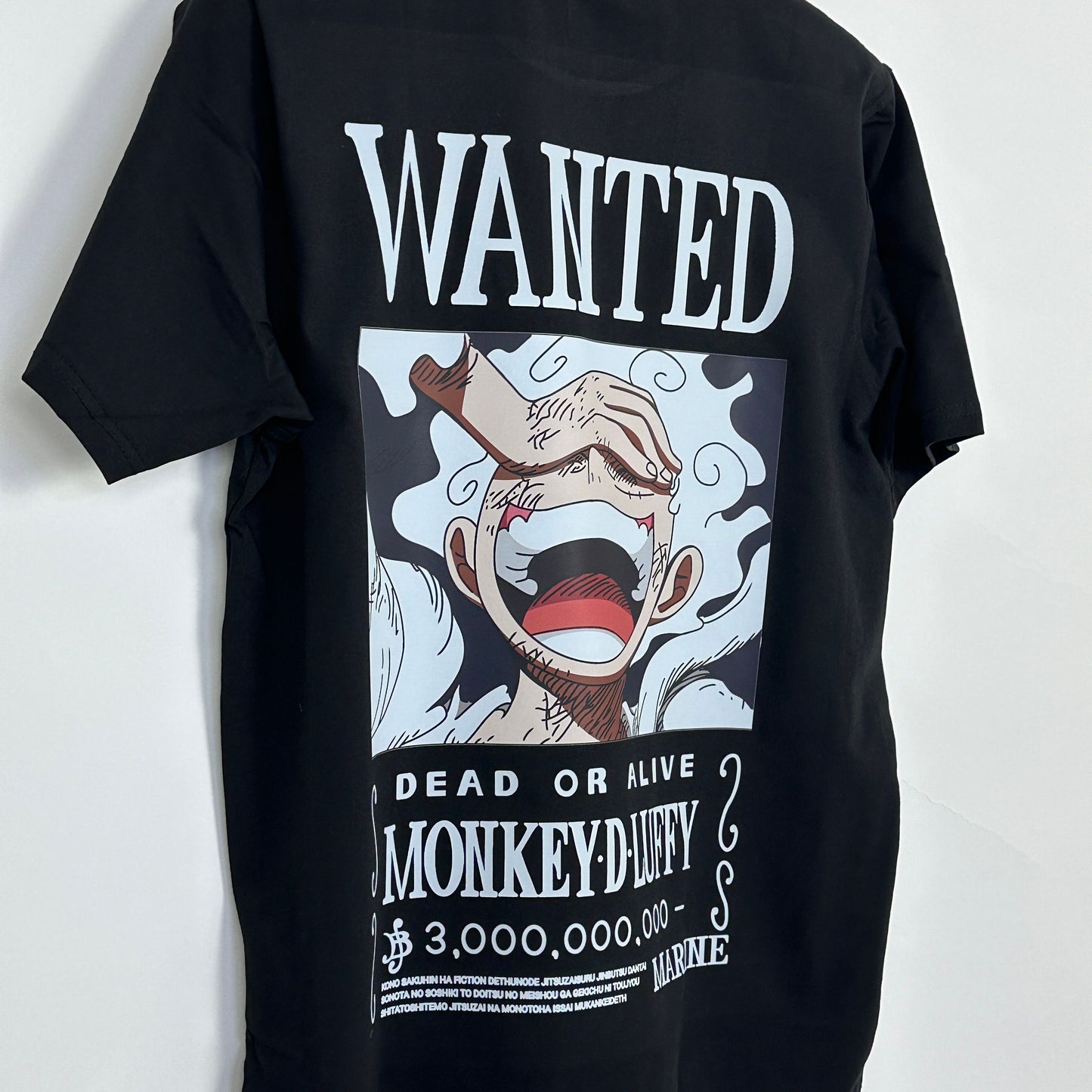 Luffy Wanted - one piece t-shirt from one for all anime clothing store in egypt