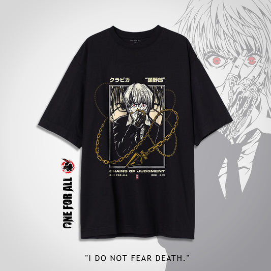 Kurapika black t-shirt from ONE FOR ALL