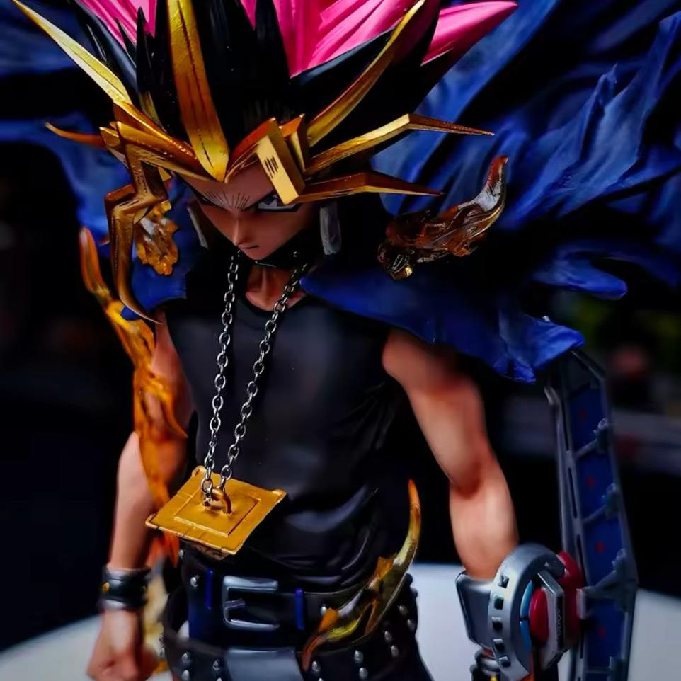 28cm Yugioh Figure Yu-gioh Gk Figurine 2 Heads Version Anime Figures PVC Statue Model Collection Decoration Ornament Toy Gifts