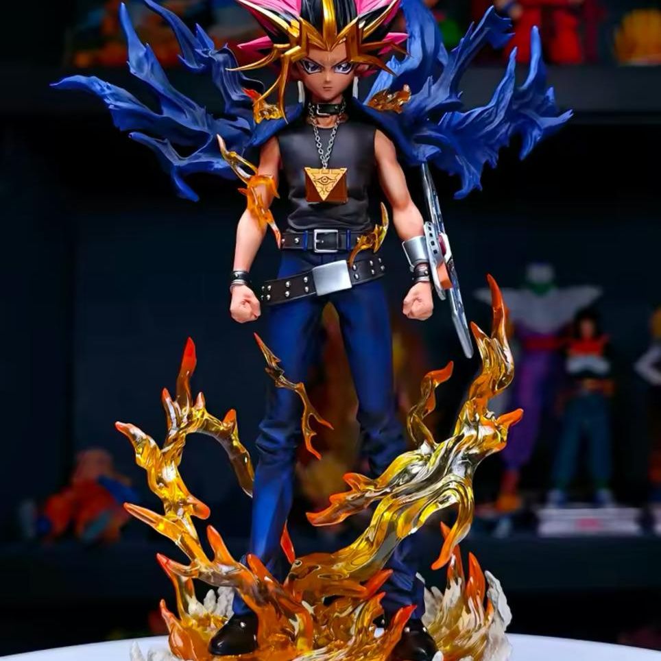 28cm Yugioh Figure Yu-gioh Gk Figurine 2 Heads Version Anime Figures PVC Statue Model Collection Decoration Ornament Toy Gifts